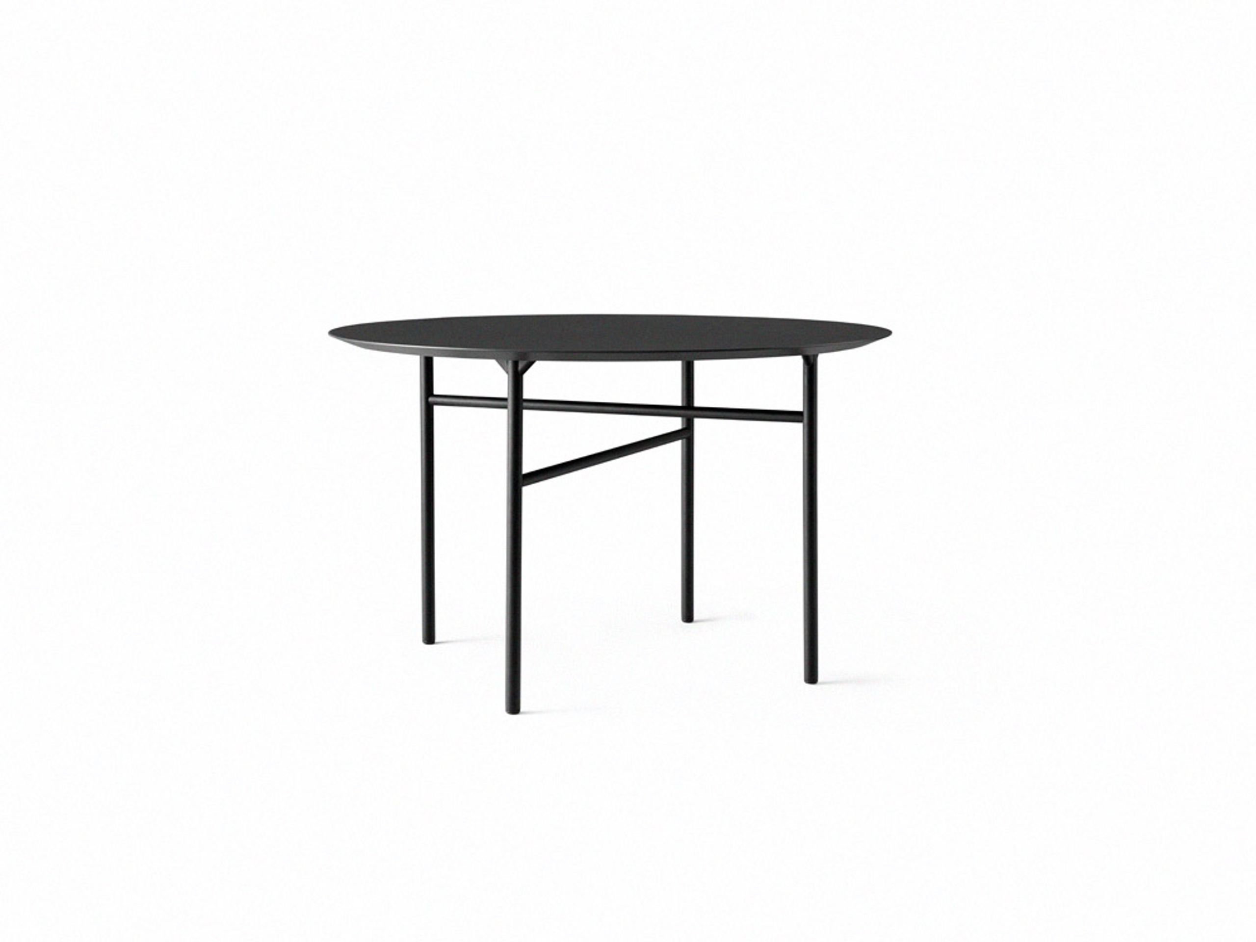 MENU - Dining Table - Snaregade Round Dining Table - Black/Charcoal Linoleum - Ø120
