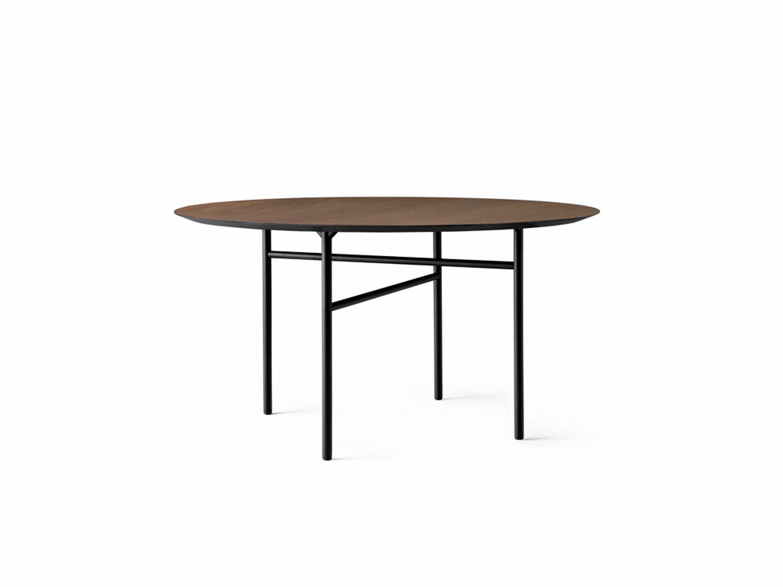 MENU - Esstisch - Snaregade Round Dining Table - Black/Dark Stained Oak - Ø138