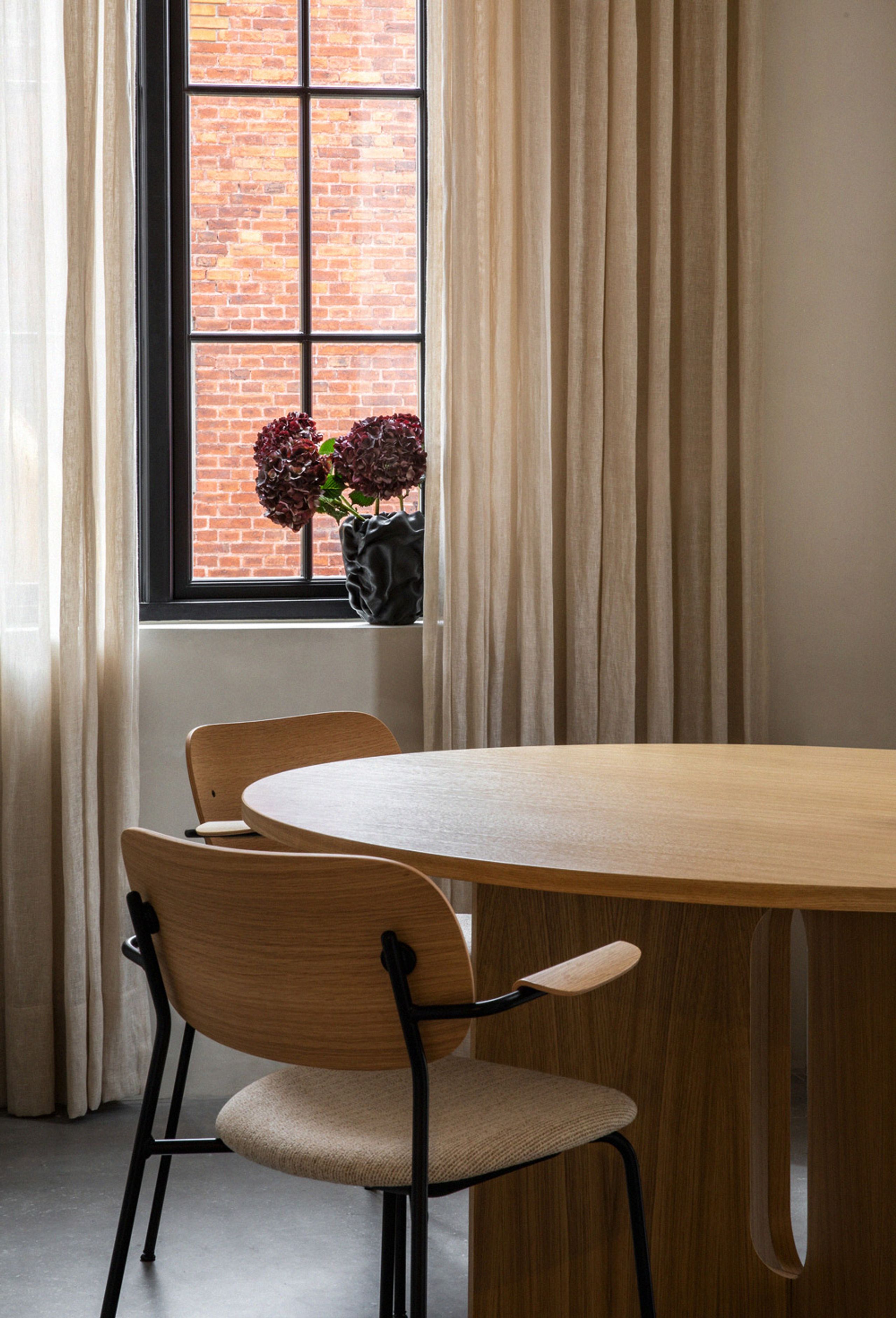 MENU - Chair - Co Chair / Black Base - Solid Black Oak