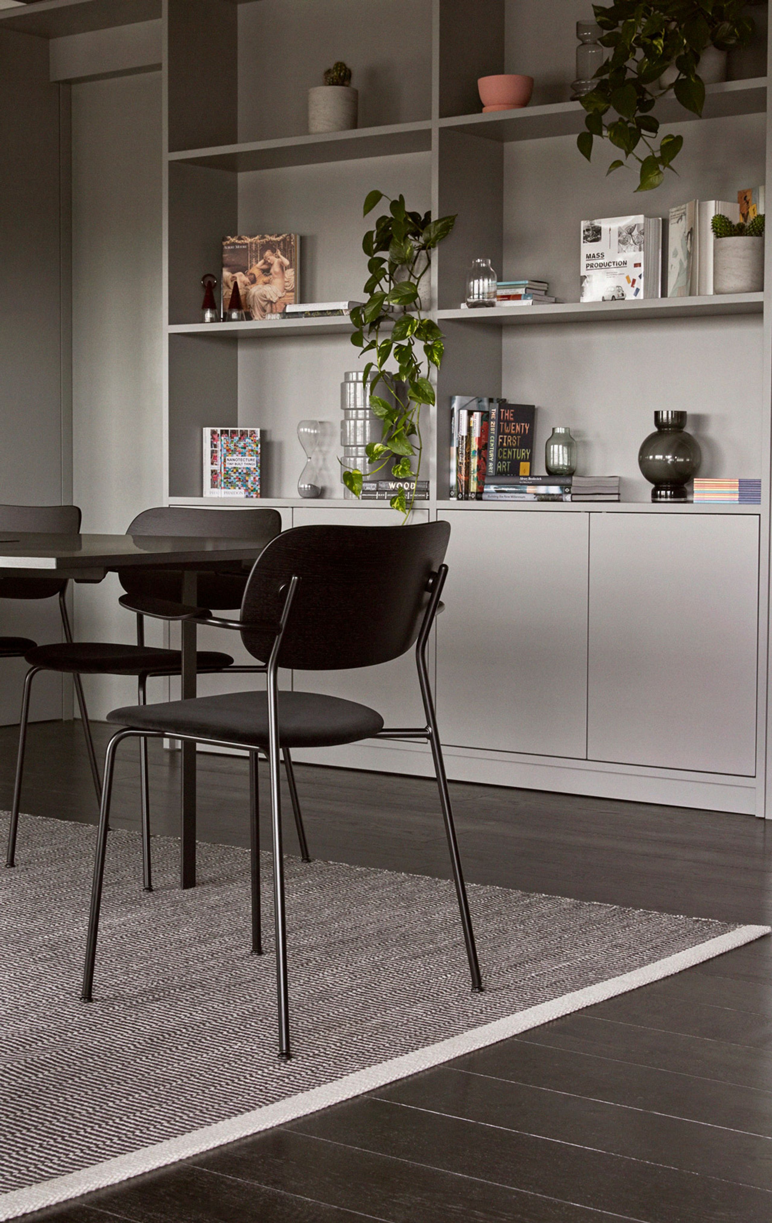 MENU - Stuhl - Co Chair / Black Base - Upholstery: Dakar 0842 / Dark Stained Oak
