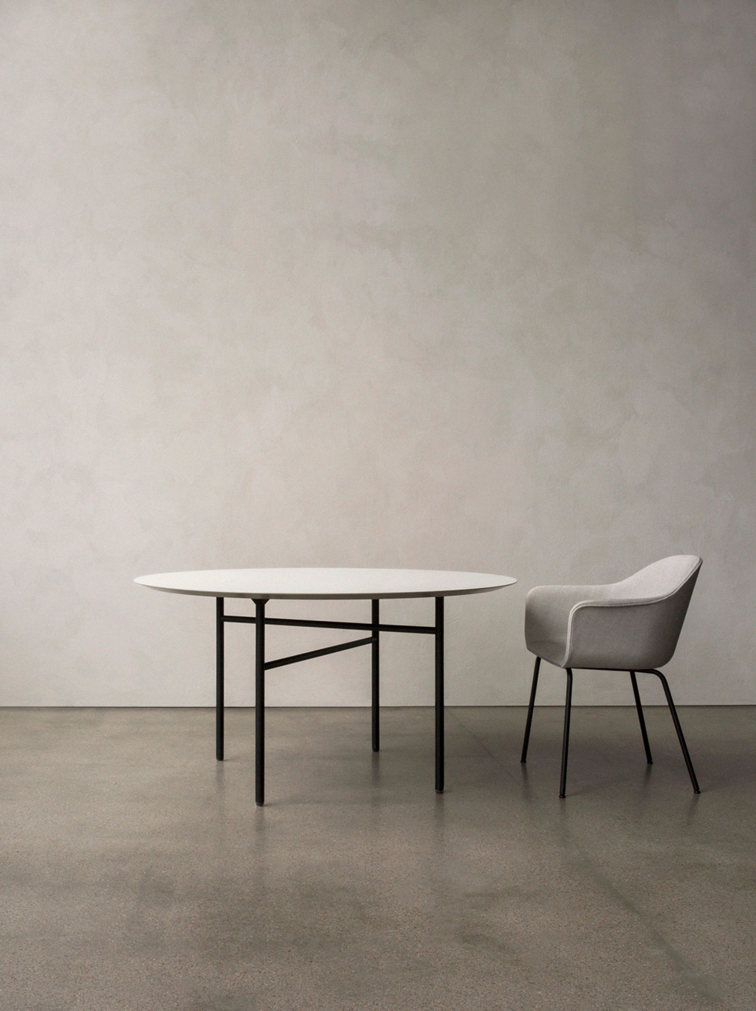 MENU - Chair - Harbour Dining Chair / Black Steel Base - Black