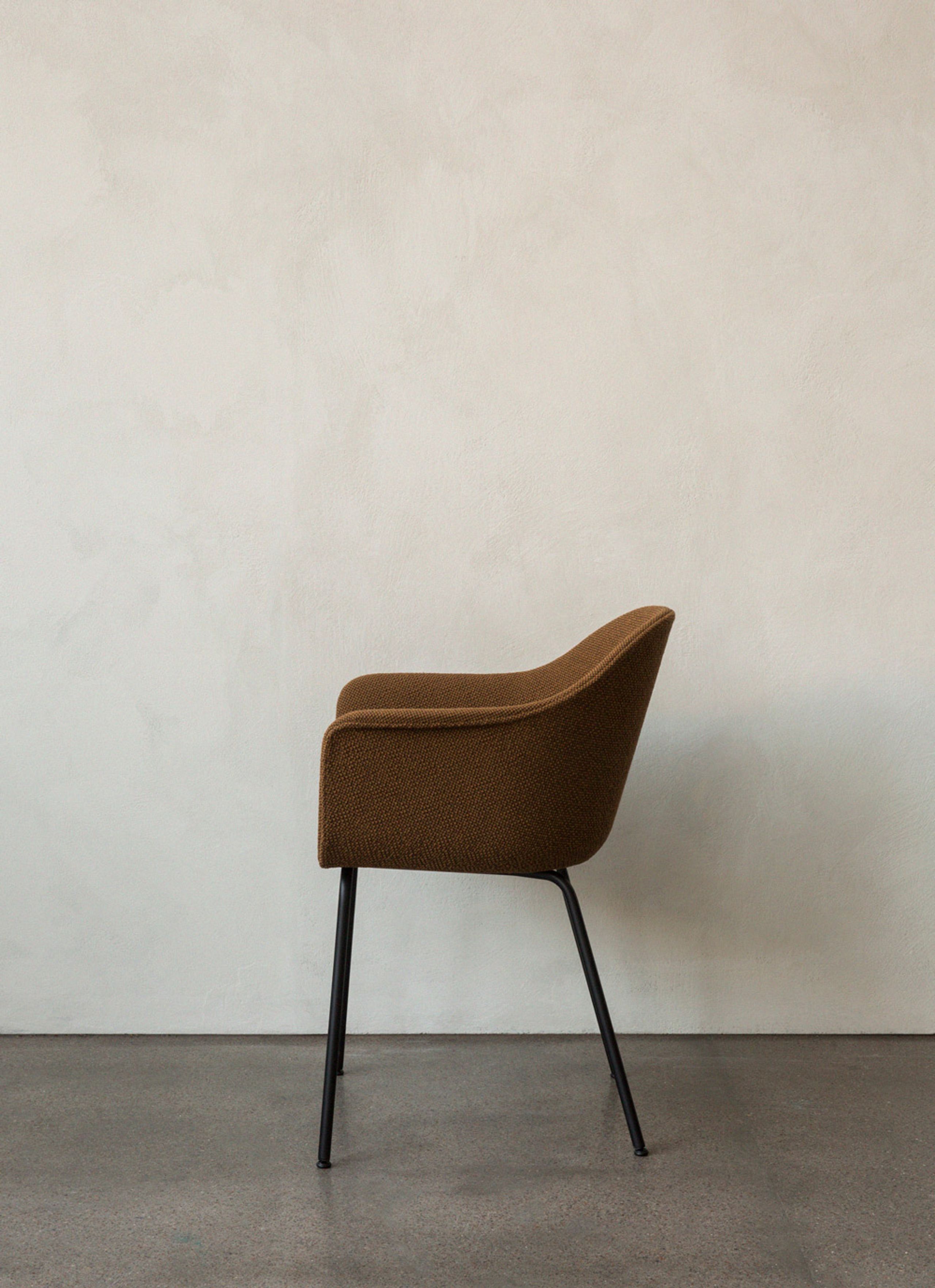 MENU - Chair - Harbour Dining Chair / Black Steel Base - Black