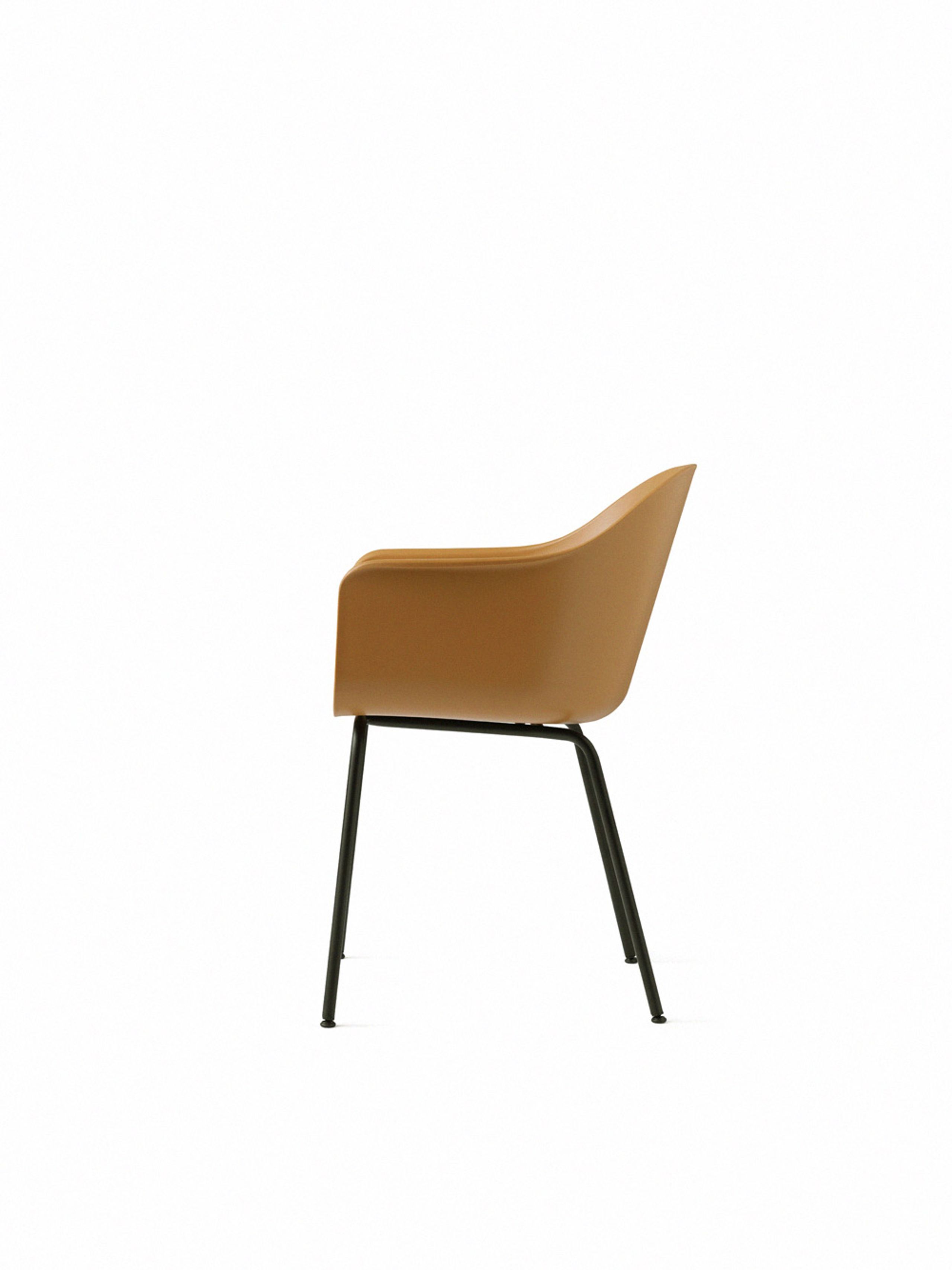MENU - Stuhl - Harbour Dining Chair / Black Steel Base - Khaki