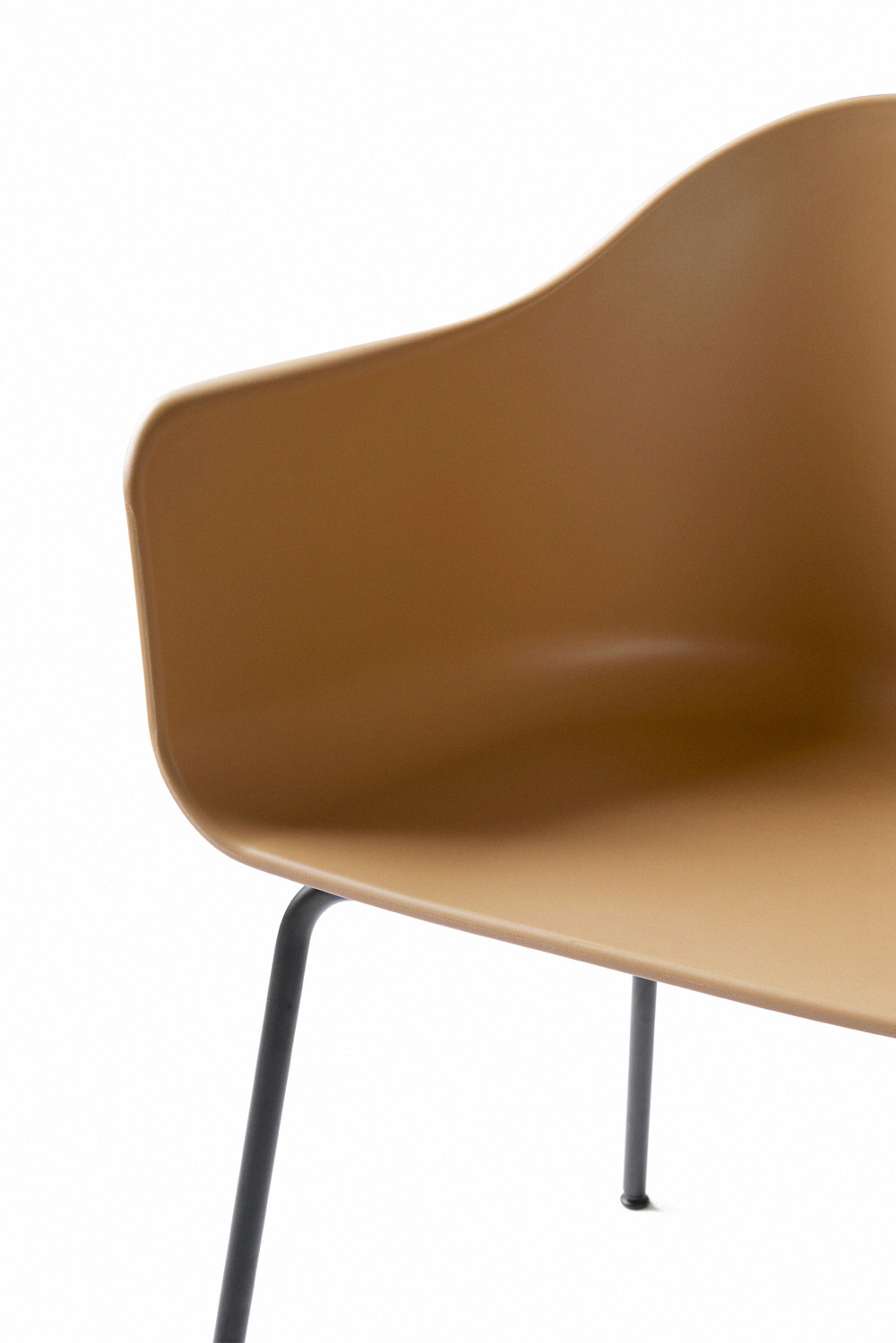 MENU - Stuhl - Harbour Dining Chair / Black Steel Base - Khaki