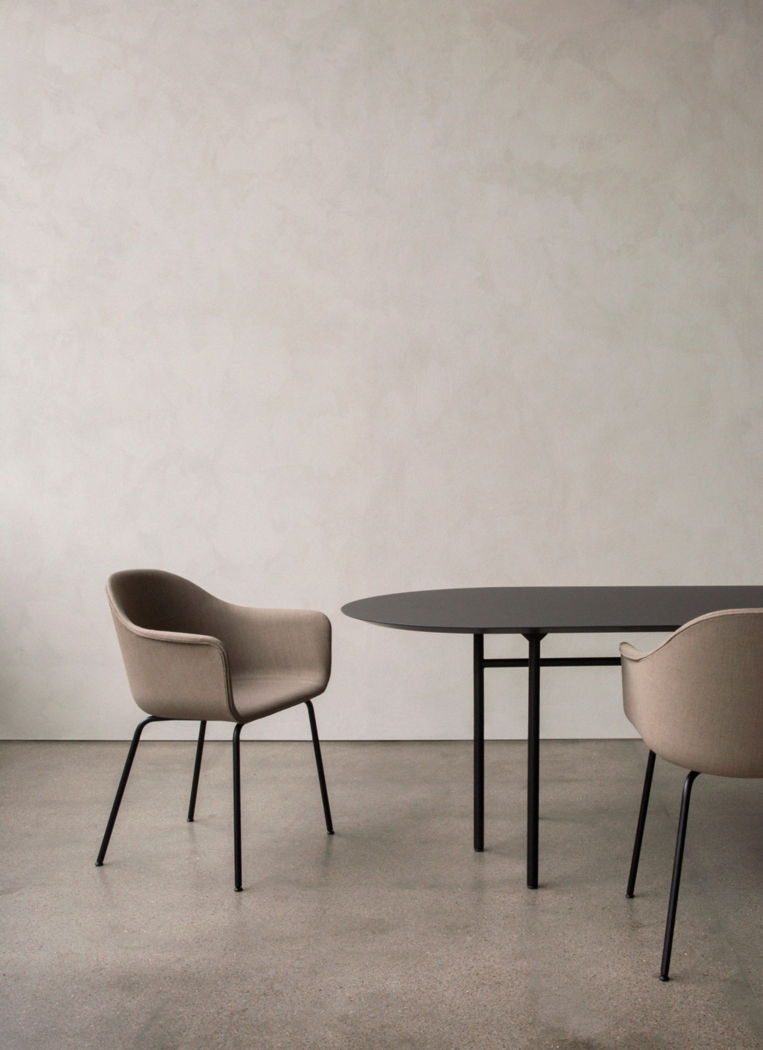 MENU - Chair - Harbour Dining Chair / Black Steel Base - Olive