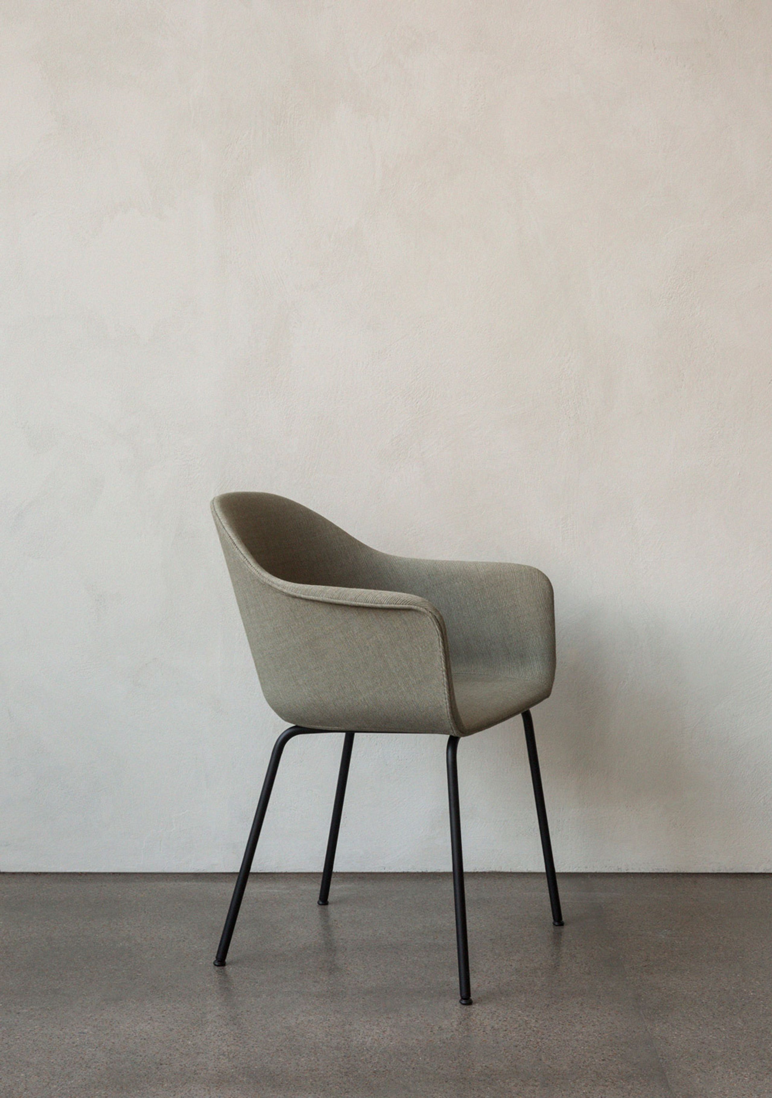 MENU - Chair - Harbour Dining Chair / Black Steel Base - Olive