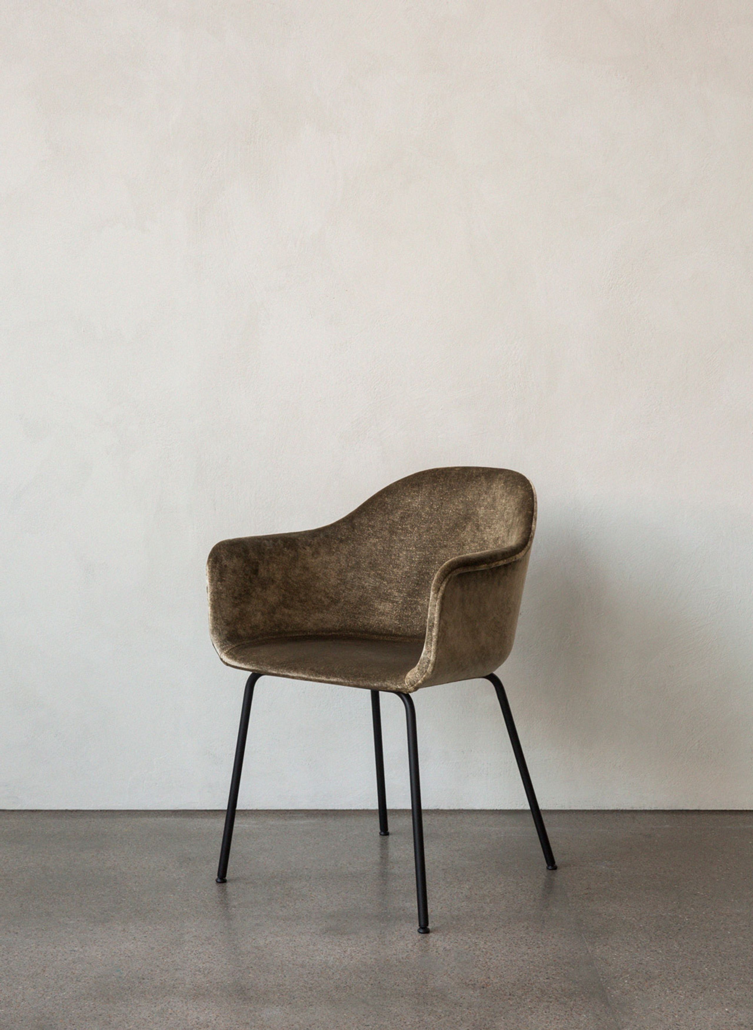MENU - Chair - Harbour Dining Chair / Black Steel Base - Upholstery: Dakar 0842