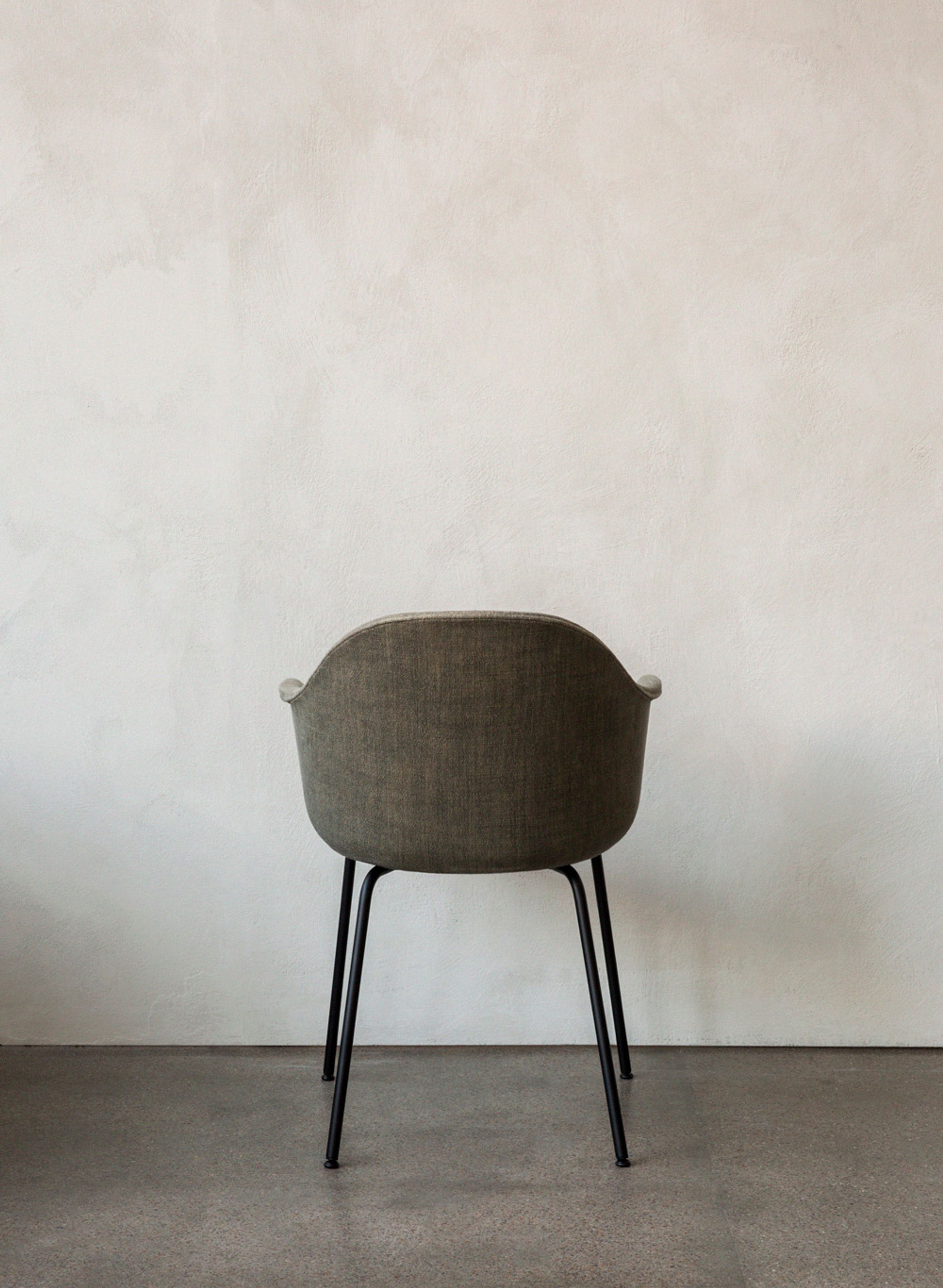 MENU - Chair - Harbour Dining Chair / Black Steel Base - Upholstery: Dakar 0842