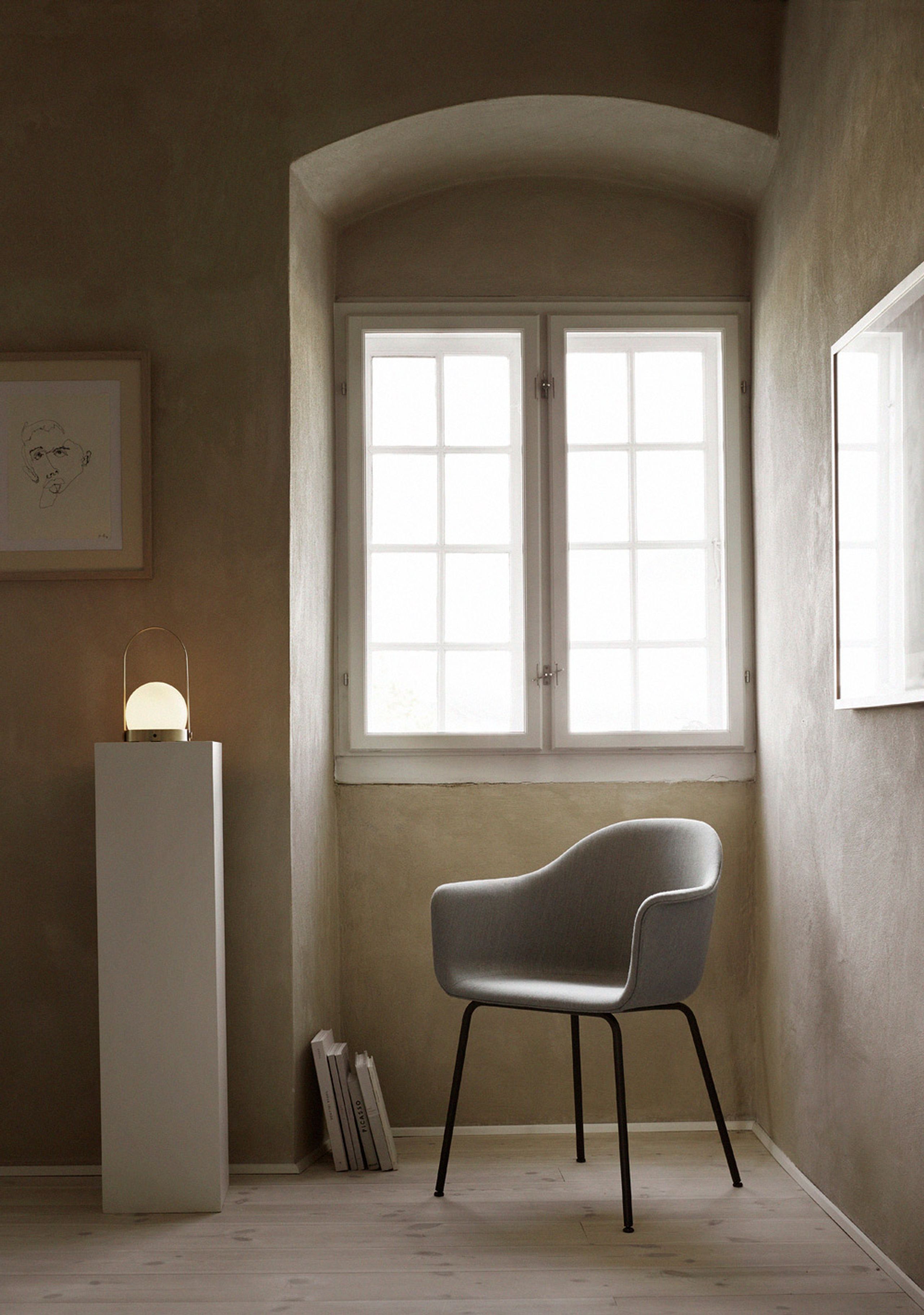 MENU - Chair - Harbour Dining Chair / Black Steel Base - Upholstery: Dakar 0842