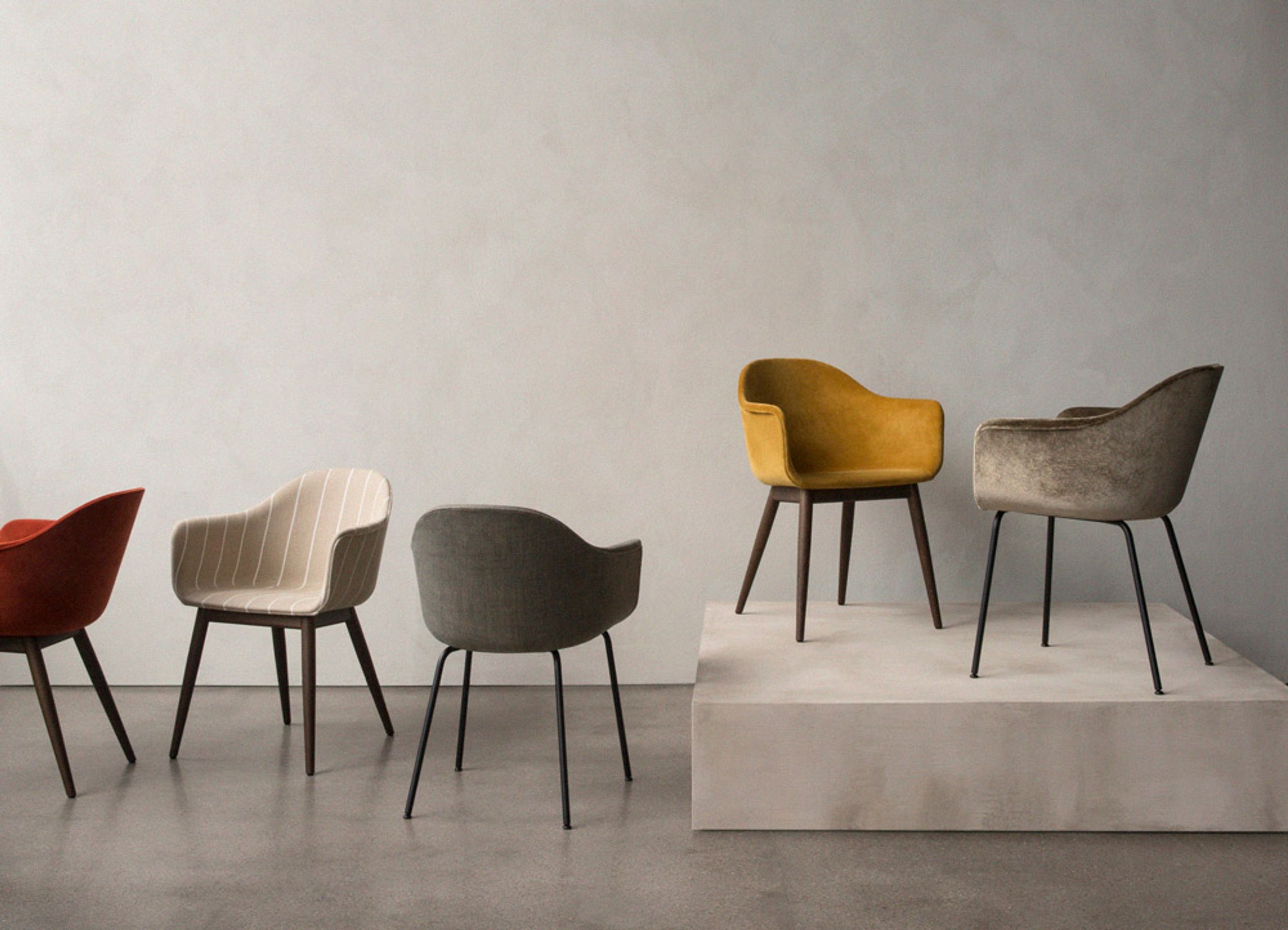 MENU - Chair - Harbour Dining Chair / Black Steel Base - Upholstery: Dakar 0842