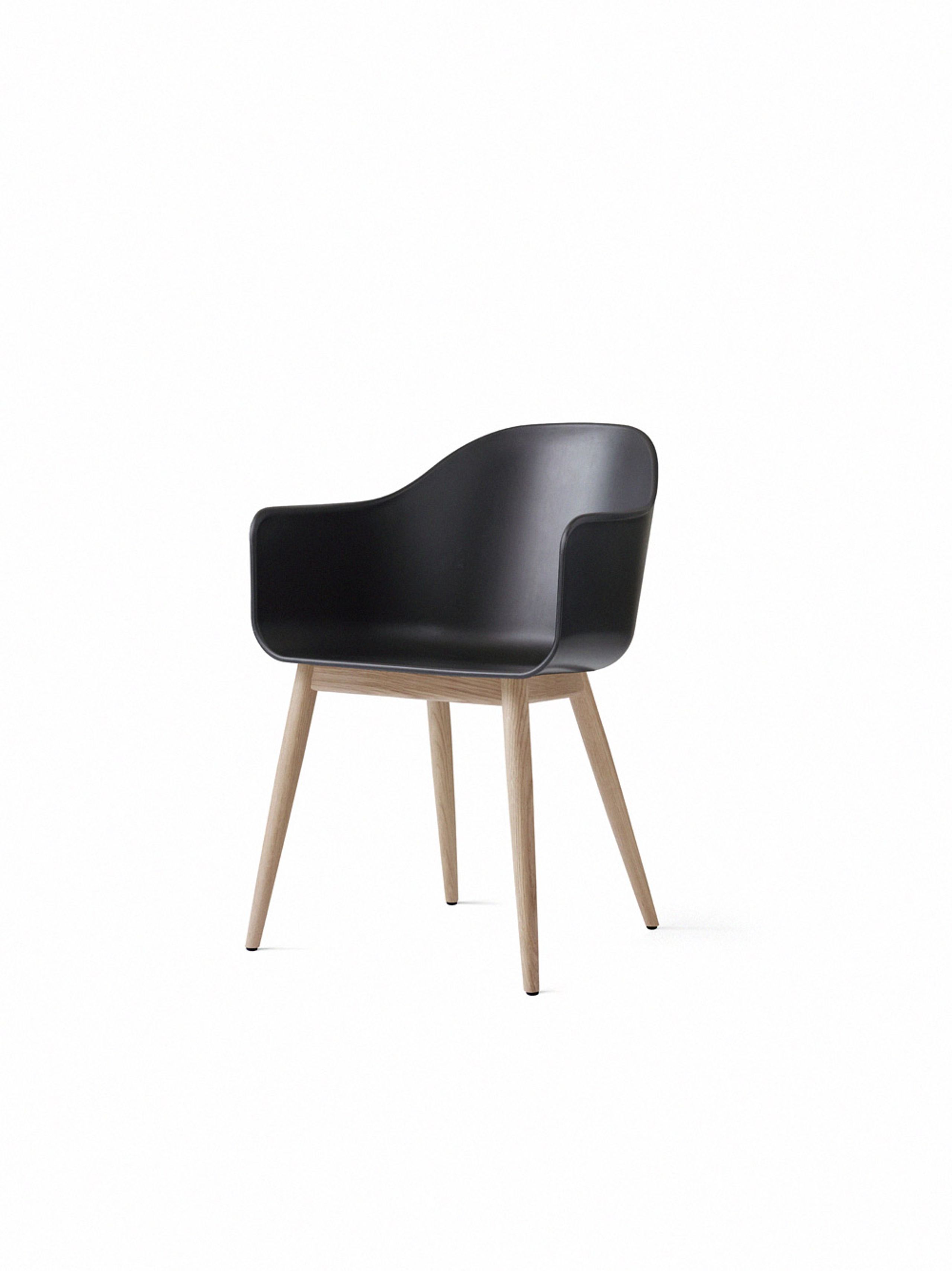 MENU - Chaise - Harbour Dining Chair / Natural Oak Base - Black