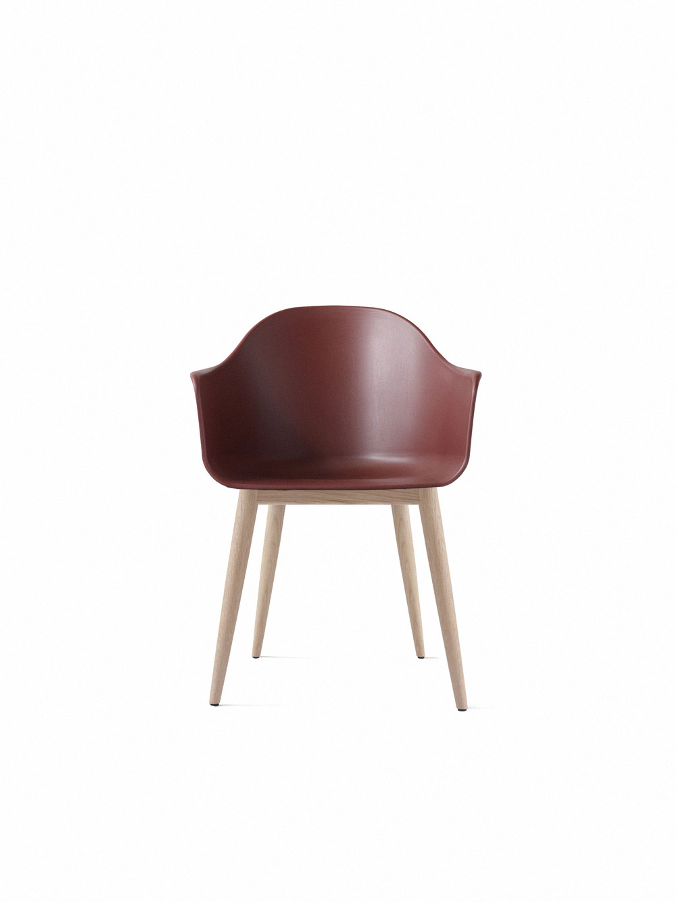 MENU - Sedia - Harbour Dining Chair / Natural Oak Base - Burned Red