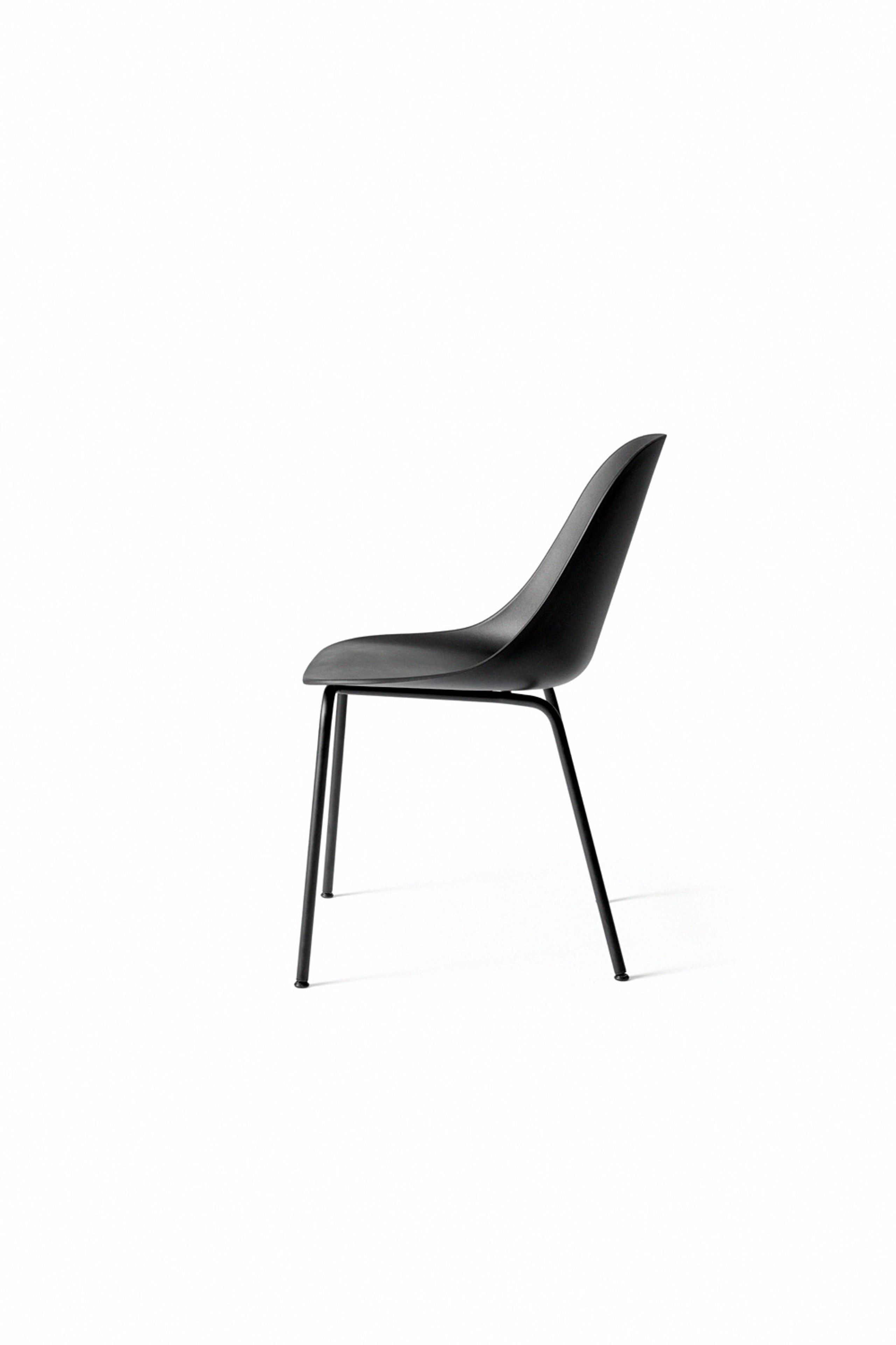 MENU - Cadeira - Harbour Side Dining Chair / Black Steel Base - Black