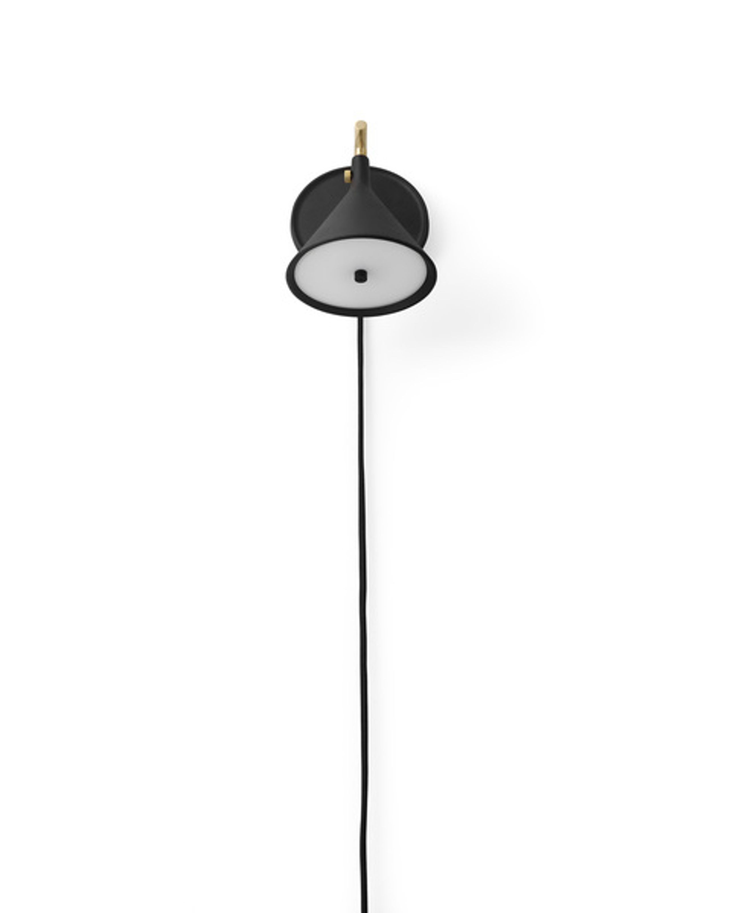 MENU - Wall Lamp - Cast Sconce Wall Lamp - Black W. Diffuser, dimmer