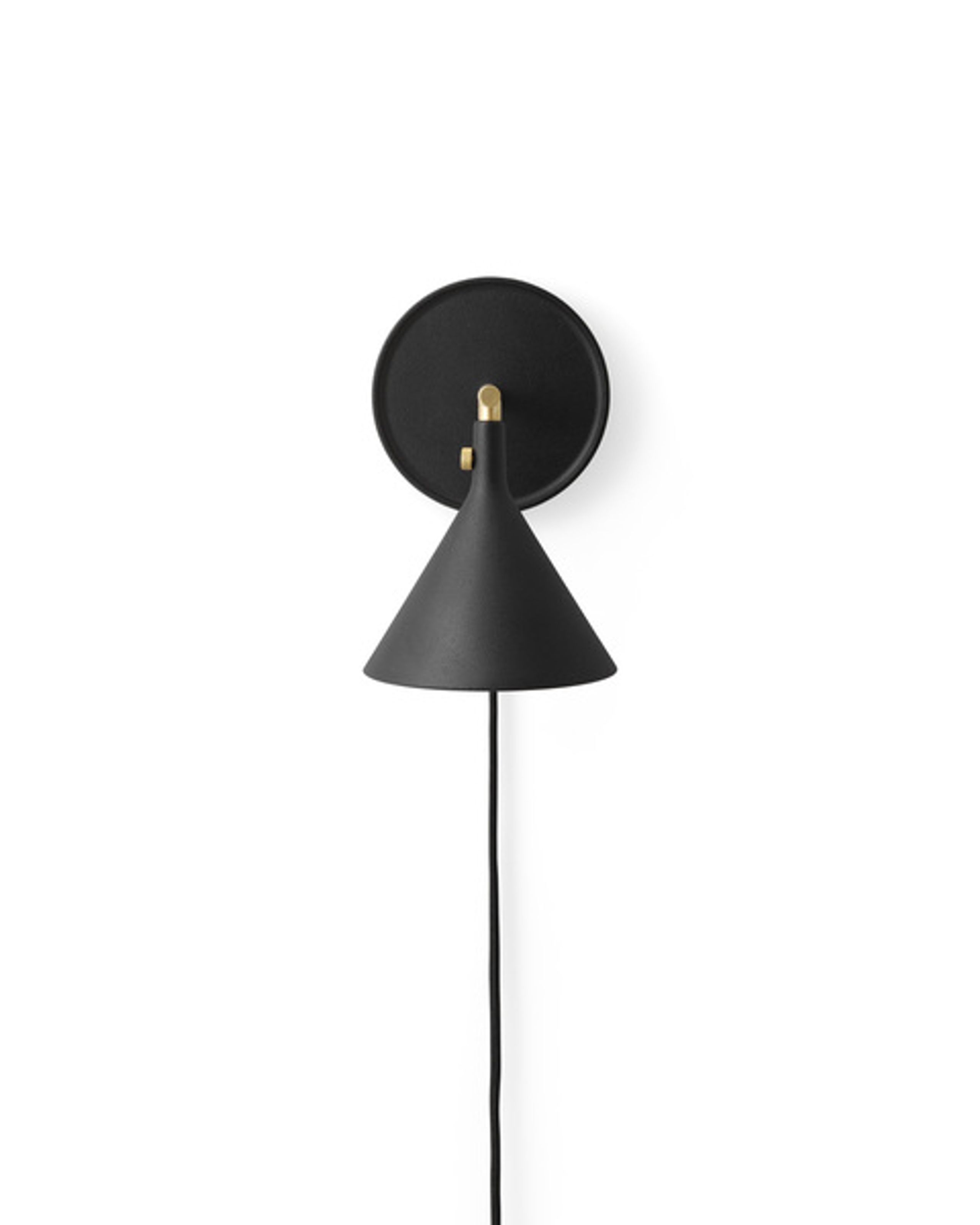MENU - Wall Lamp - Cast Sconce Wall Lamp - Black W. Diffuser, dimmer