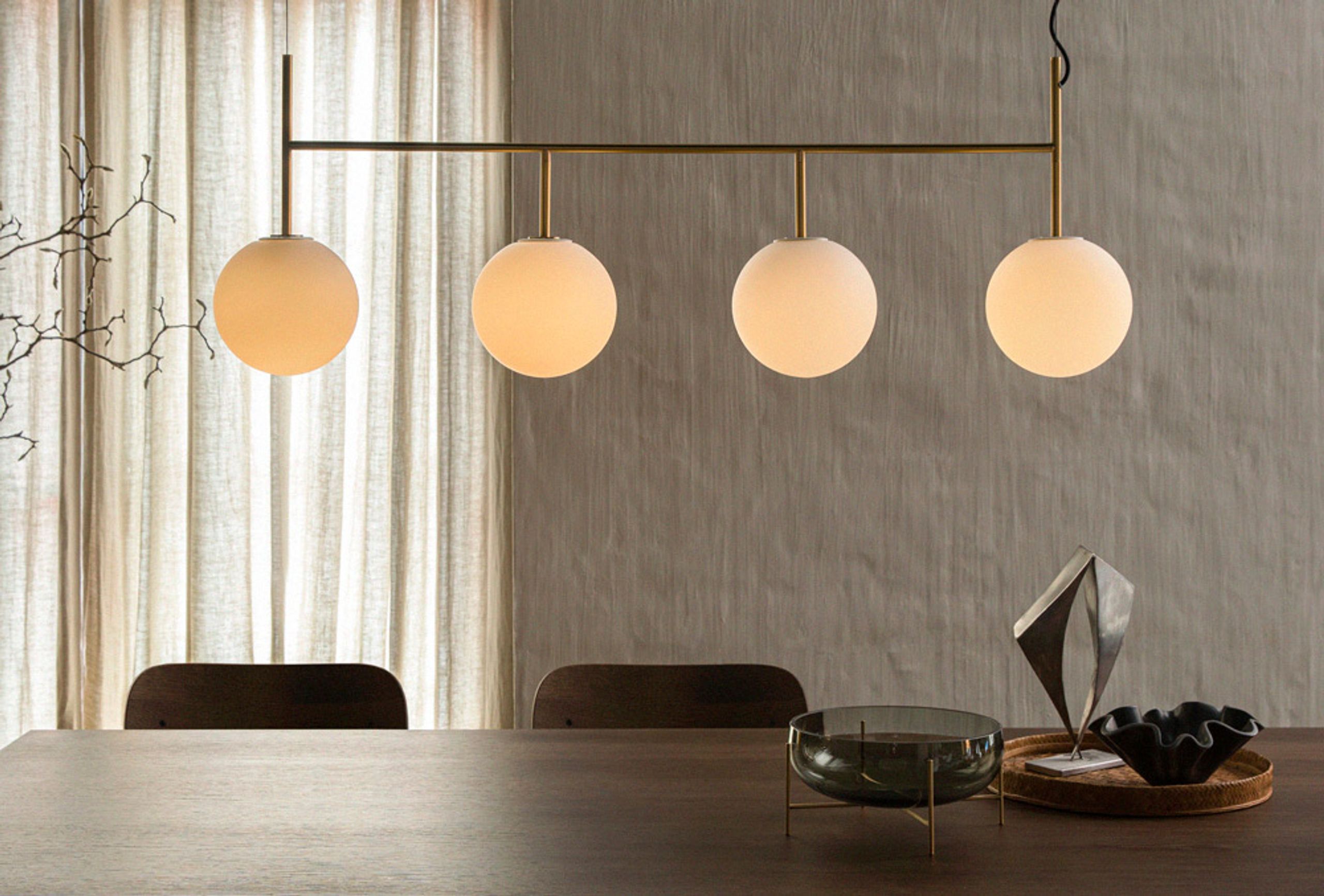 MENU - Vase - Èchasse Bowl - Large - Amber / Bronzed Brass