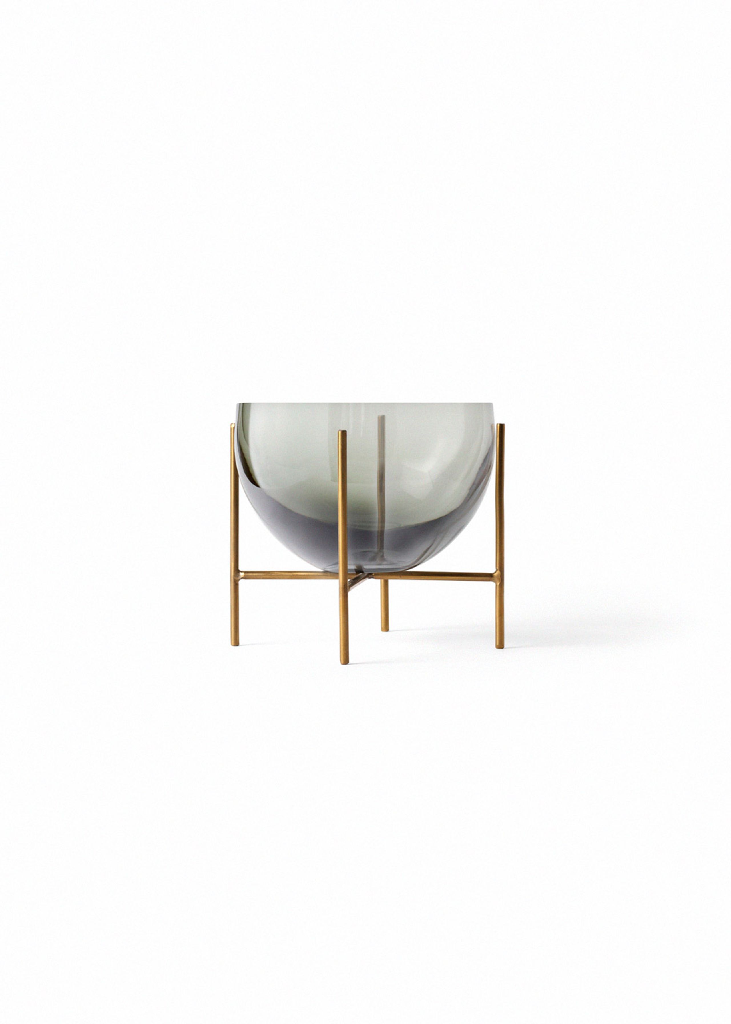 MENU - Vase - Èchasse Bowl - Small - Smoked / Brushed Brass