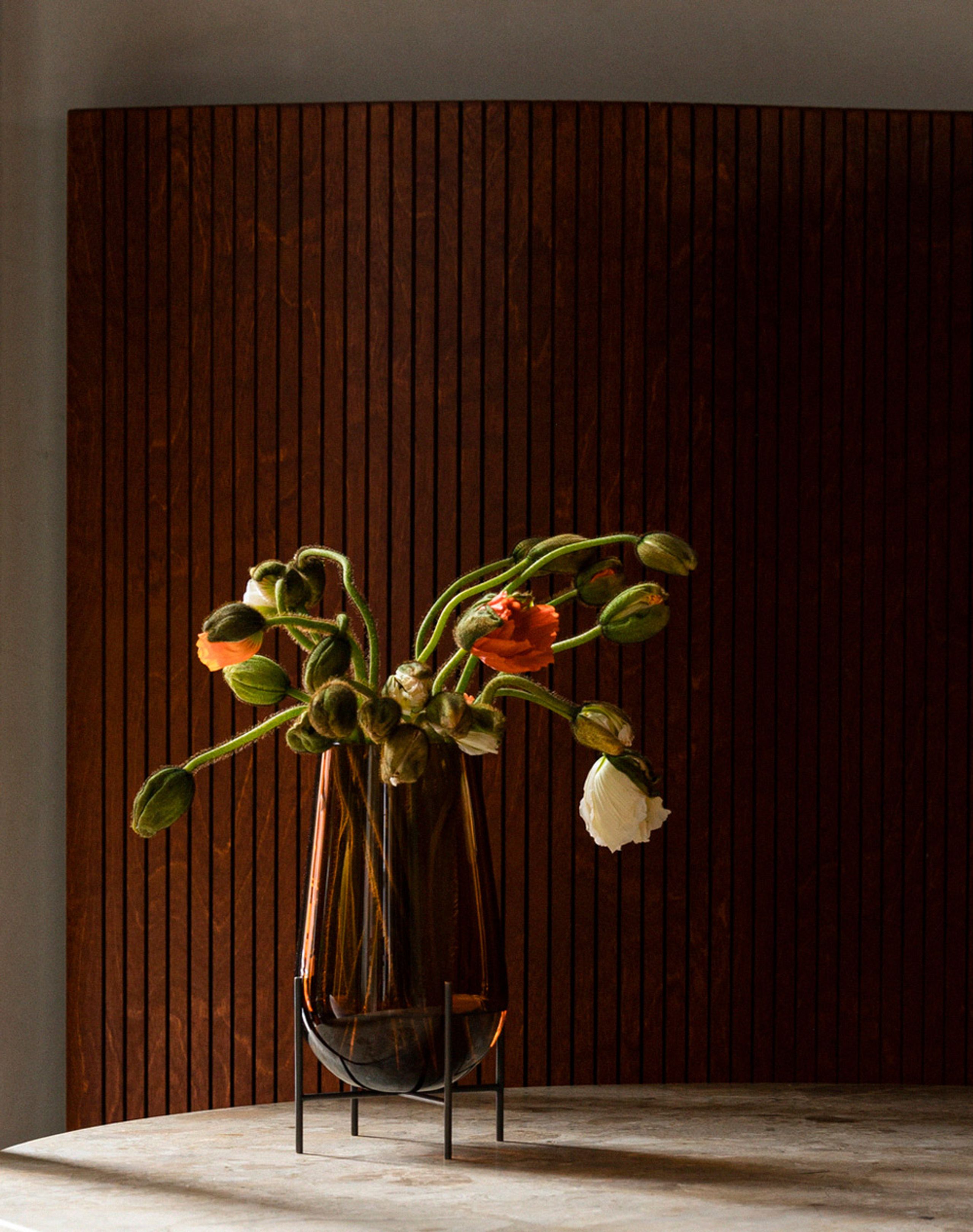 MENU - Vase - Èchasse Vase - Large - Amber / Bronzed Brass