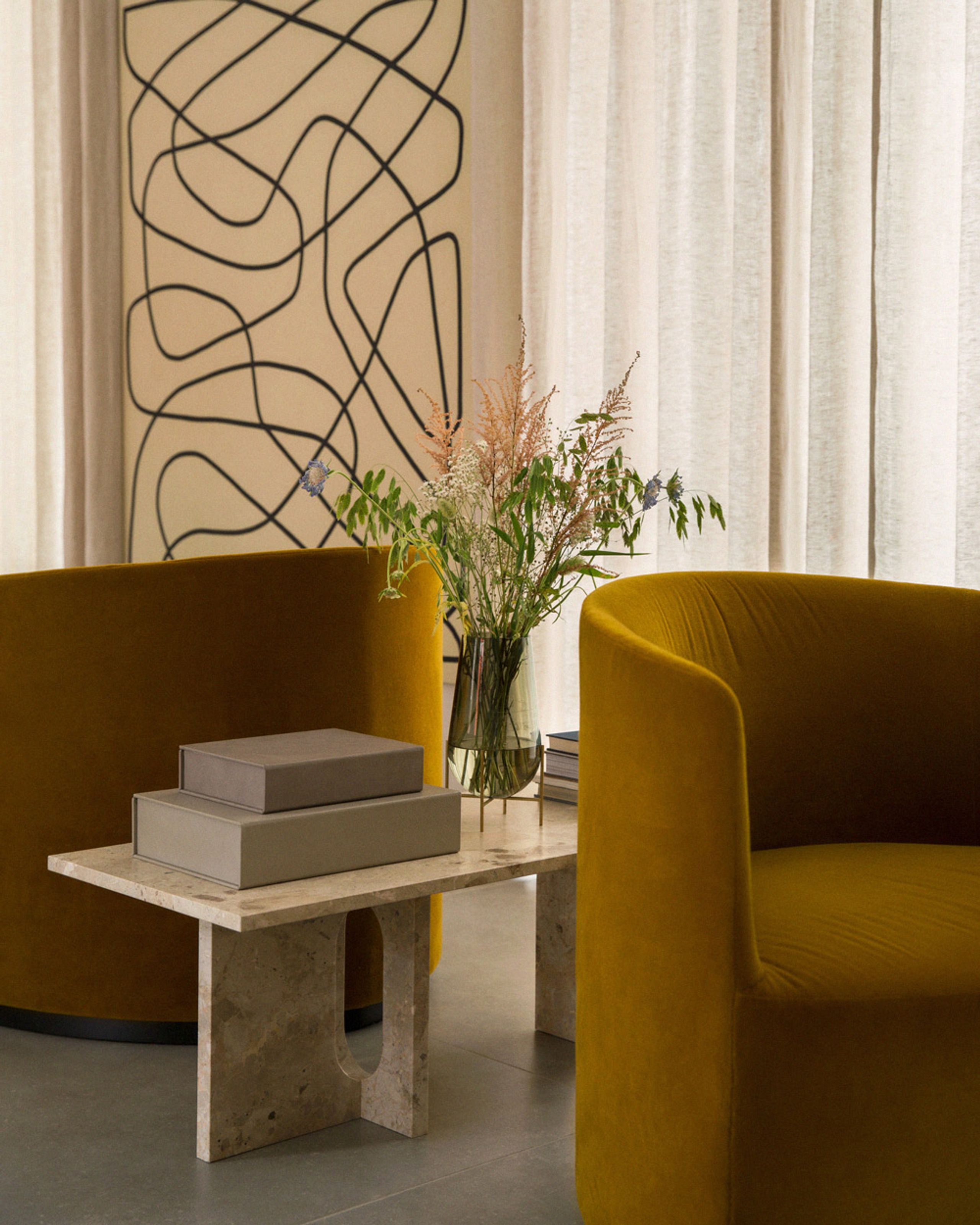 MENU - Vase - Èchasse Vase - Large - Amber / Bronzed Brass