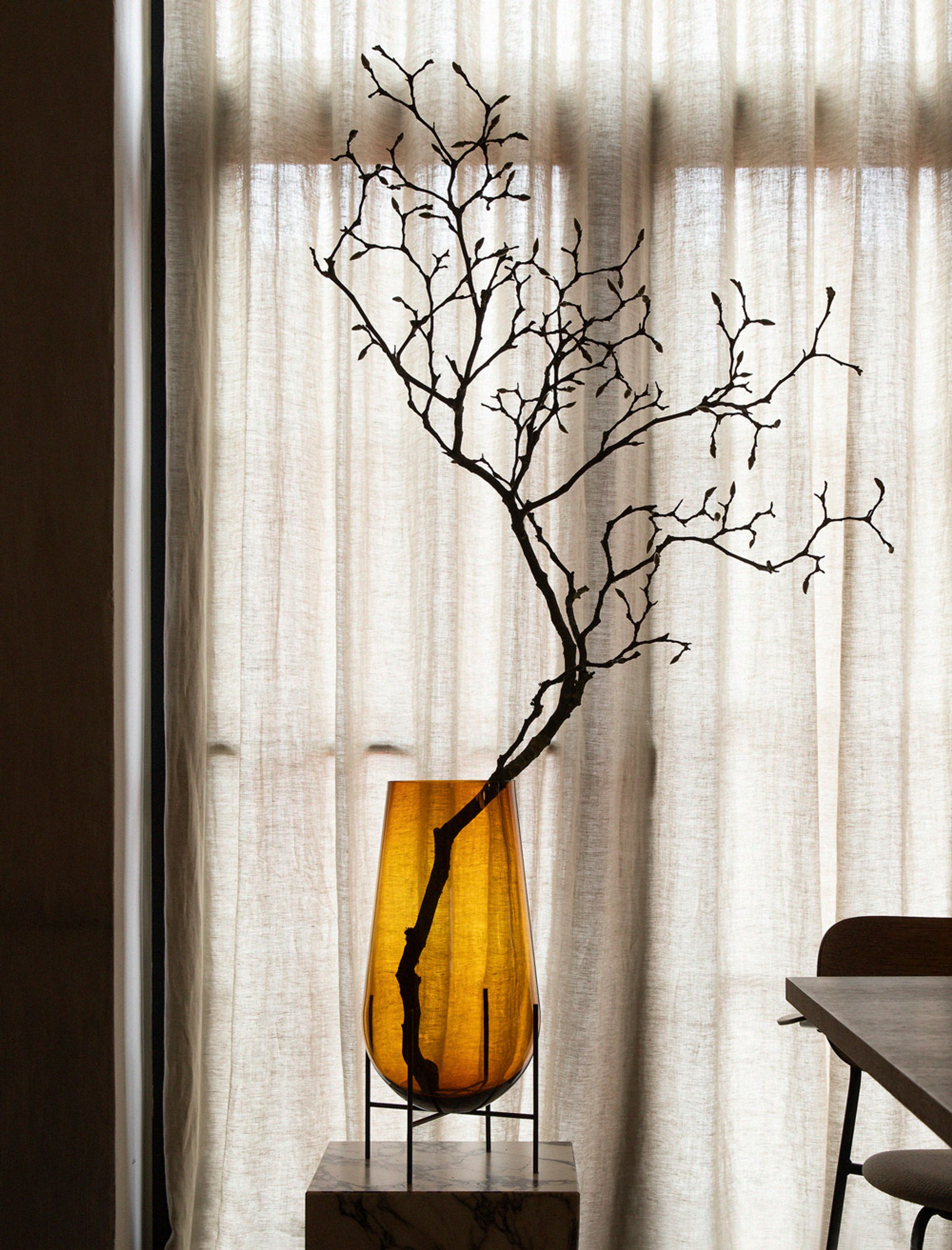 MENU - Vase - Èchasse Vase - Small - Amber / Bronzed Brass