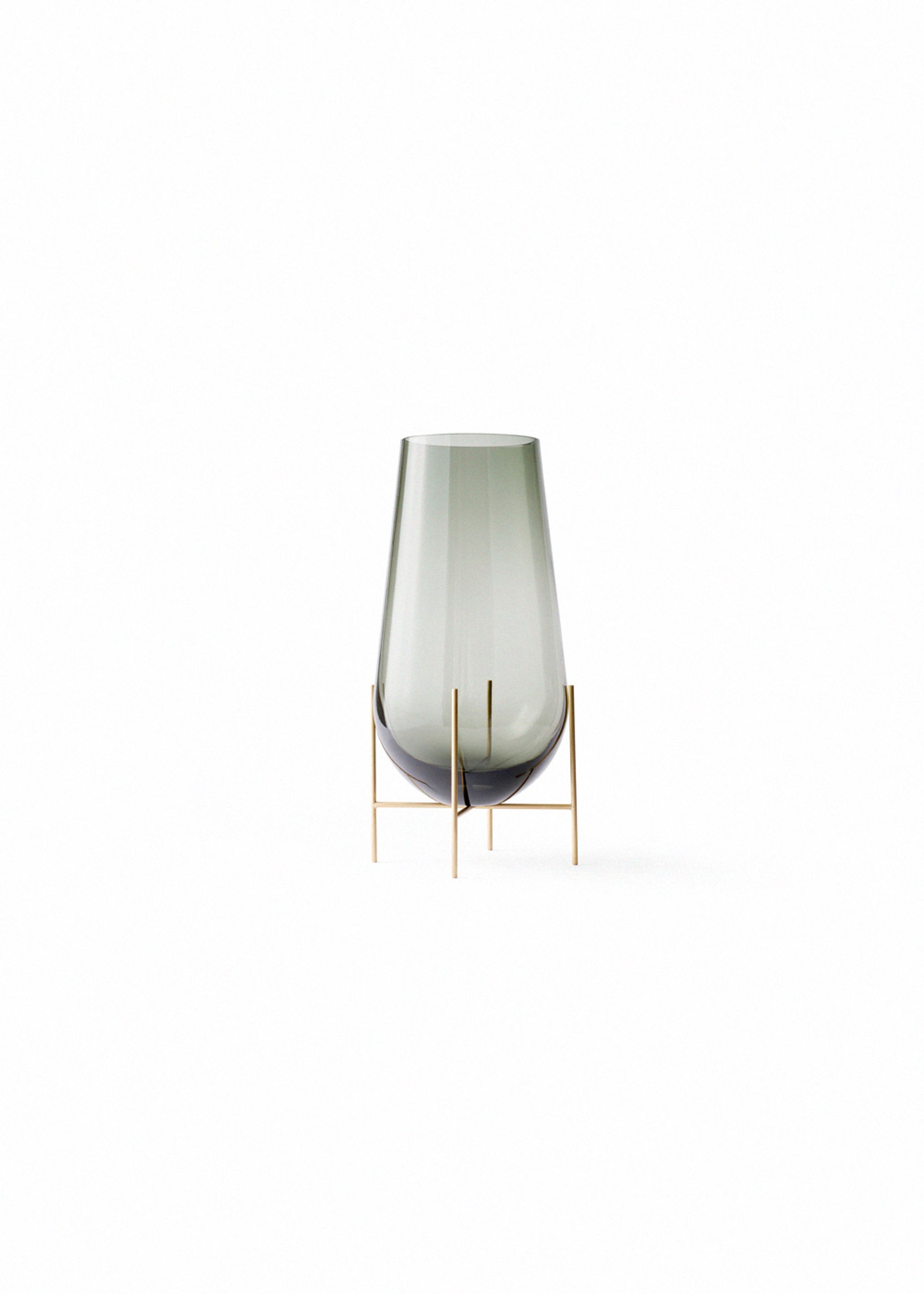 MENU - Maljakko - Èchasse Vase - Small - Smoked / Brushed Brass