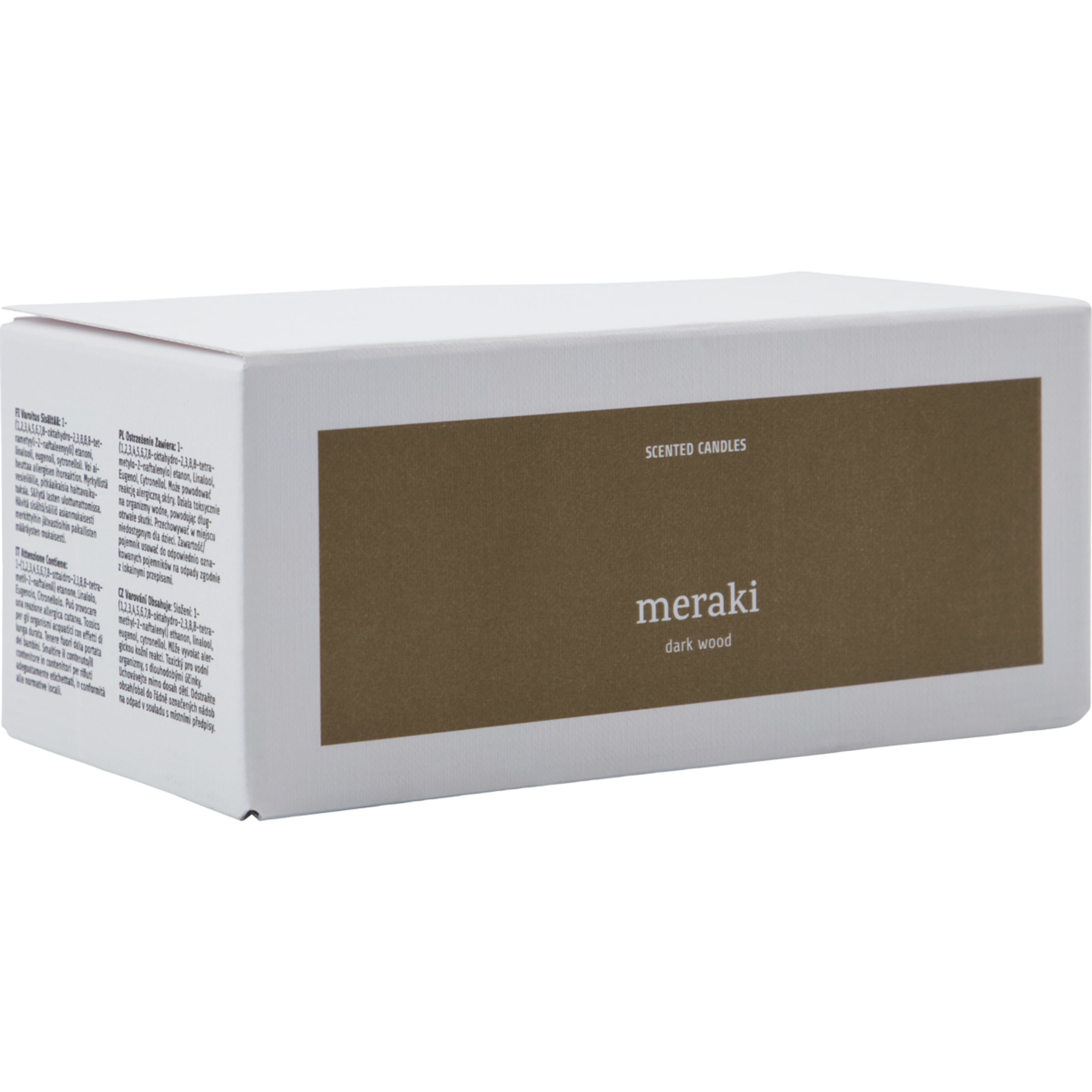 Meraki - Bougies parfumées - Duftlys, 2-pak - Dark wood, Brown