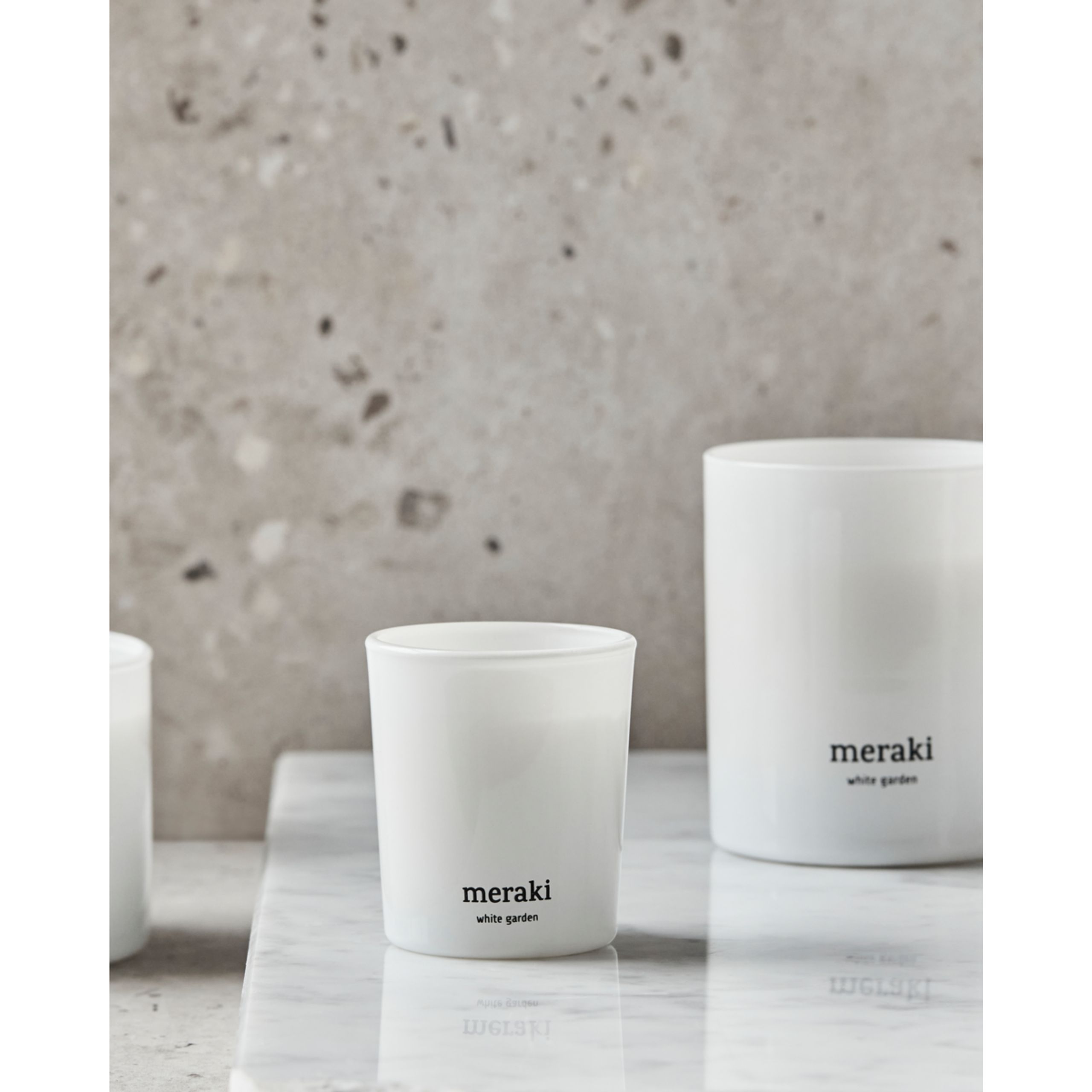 Meraki - Duftkerzen - Duftlys, 2-pak - White garden, White