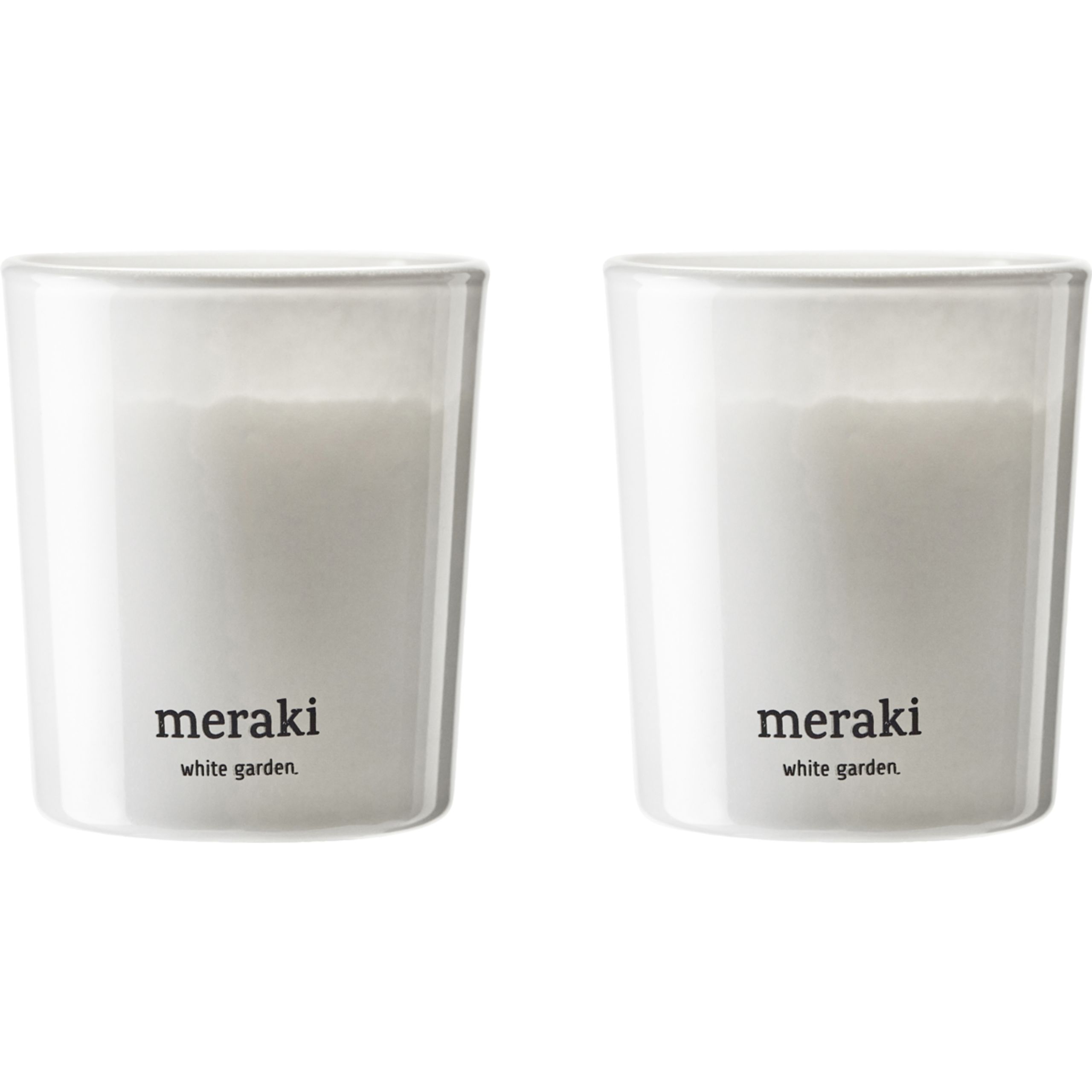 Meraki - Duftkerzen - Duftlys, 2-pak - White garden, White