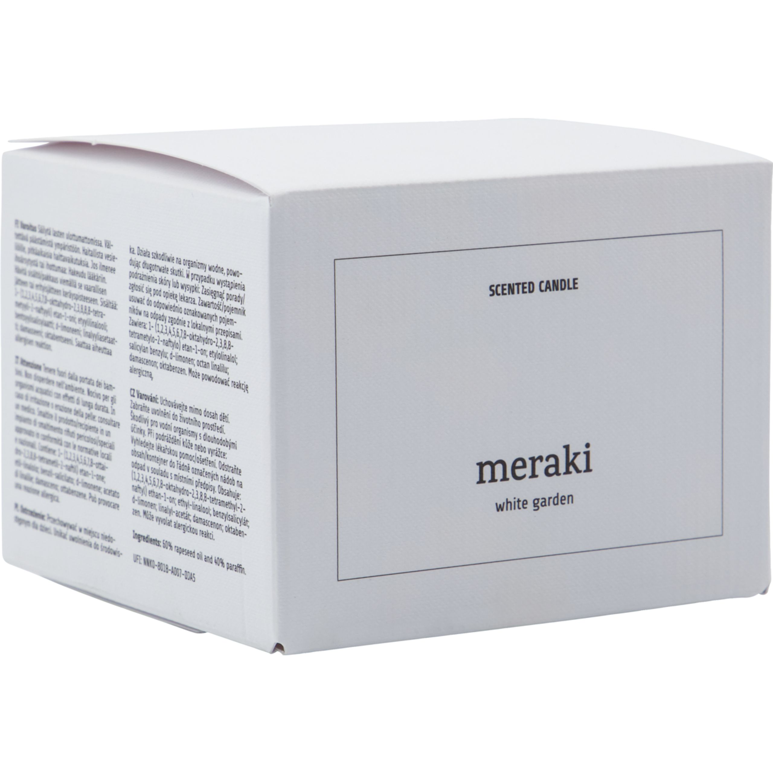 Meraki - Bougies parfumées - Duftlys, White Garden - White