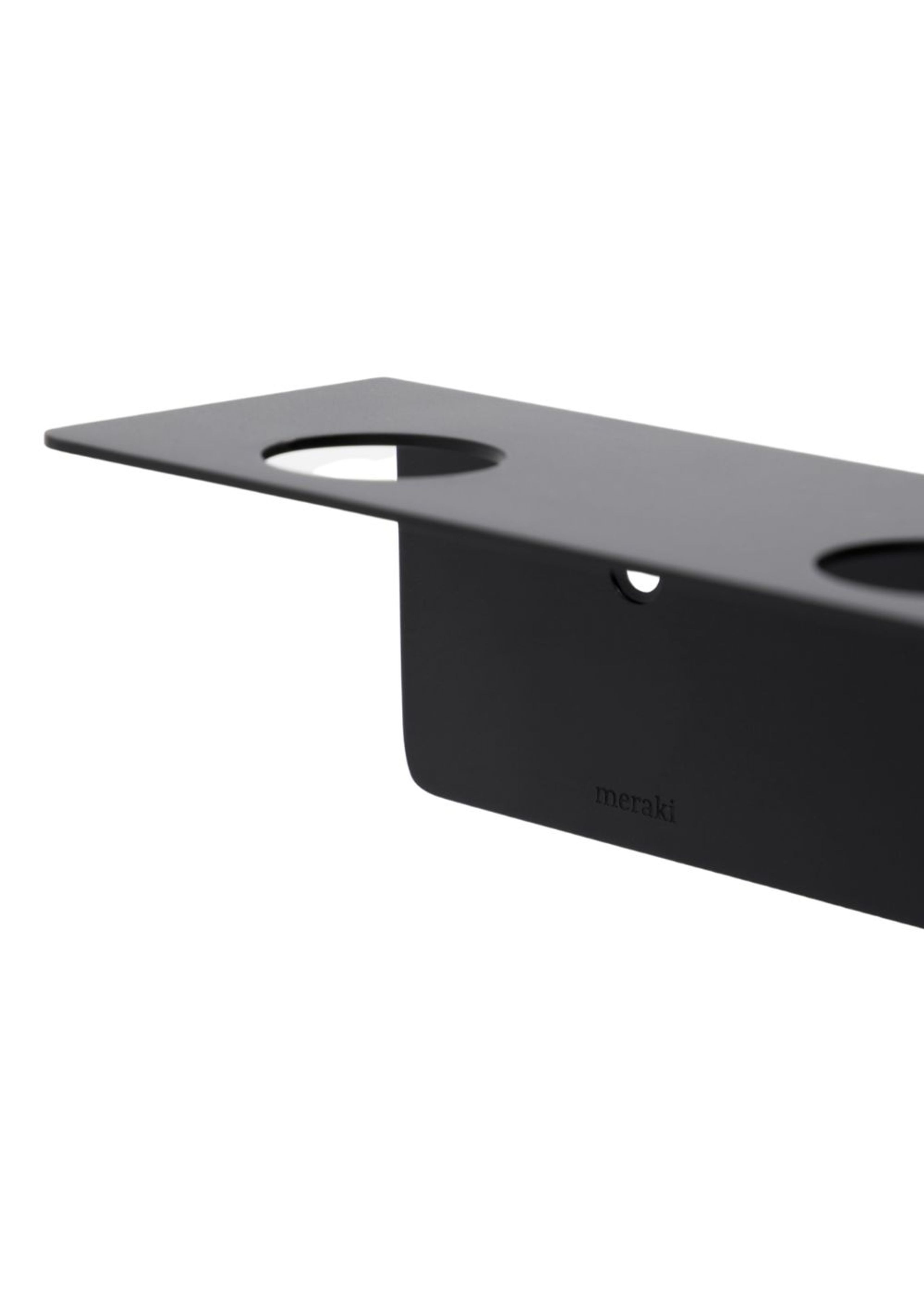Meraki - Knagerækker - Bottle holder with hooks - Brushed black finish