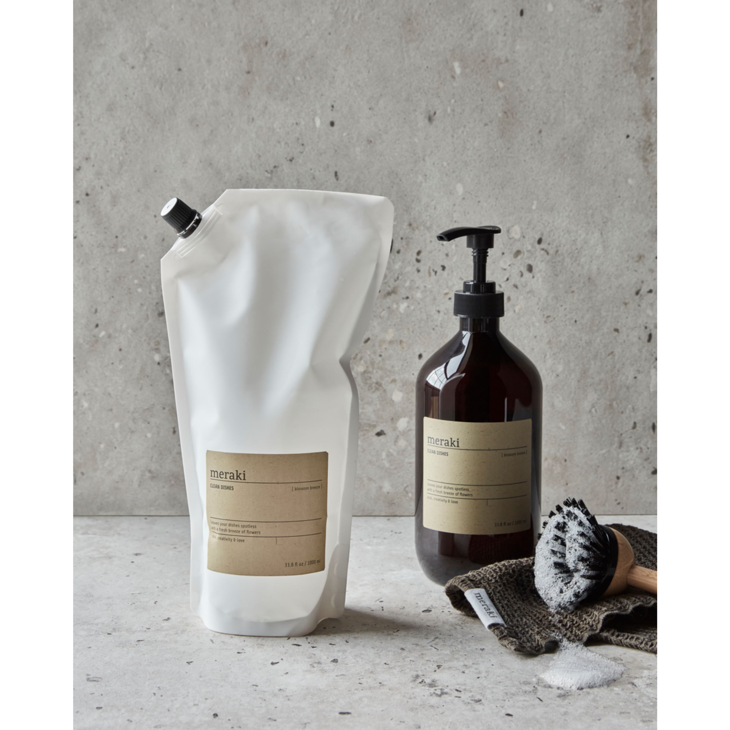 Meraki - Sabão de lavar louça - Opvaskemiddel, Blossom Breeze Refill - White