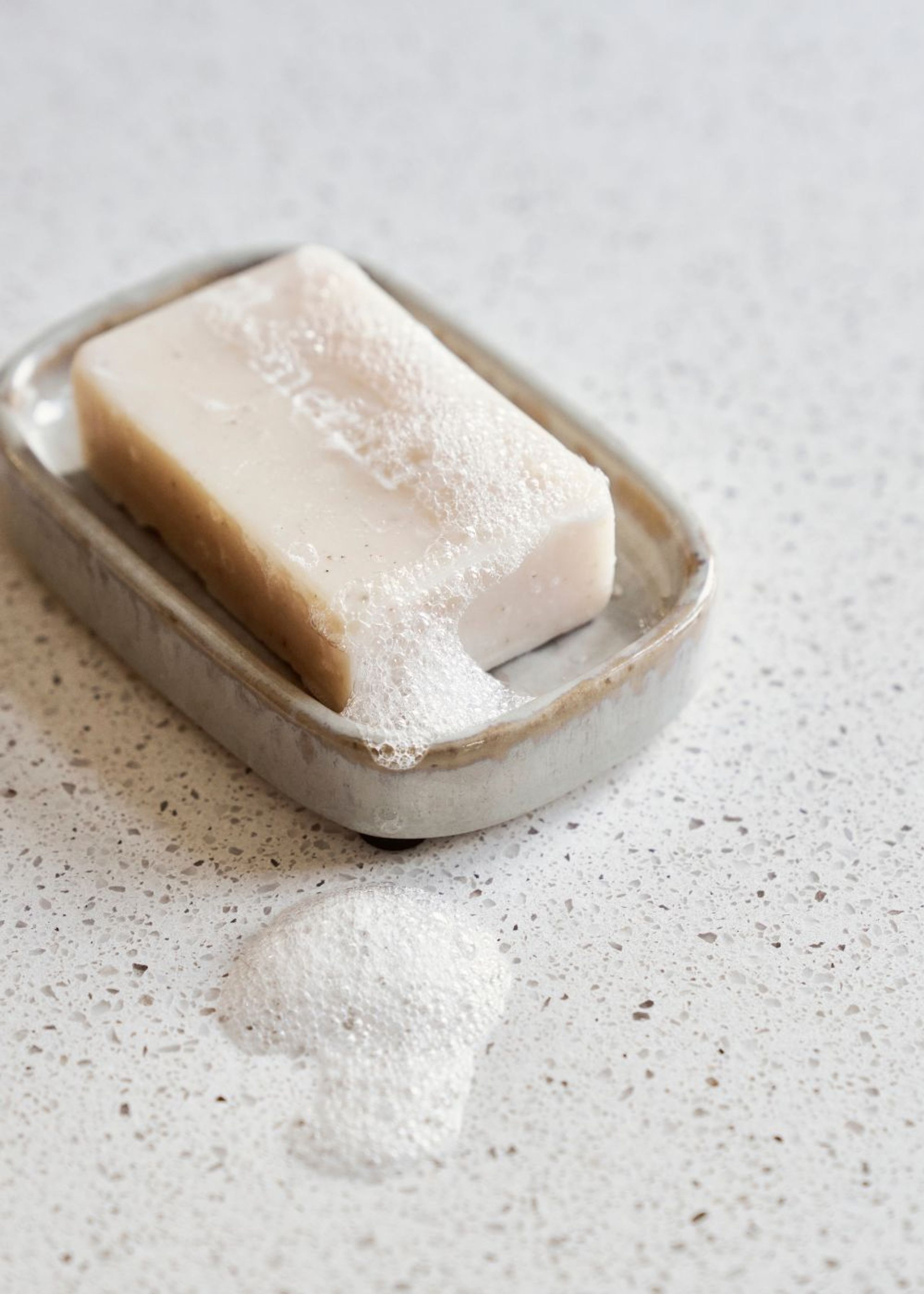 Meraki - Soap dish - Soap dish, Datura - Shellish grey