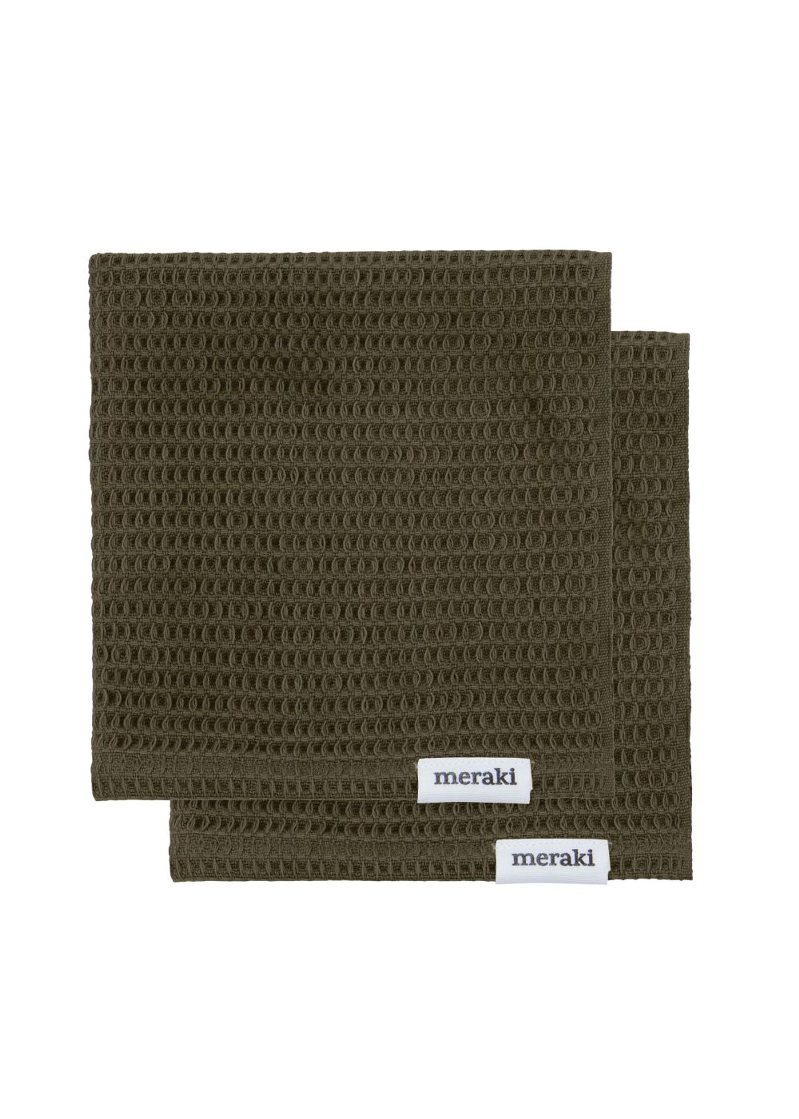 Meraki - Washcloth - Dishcloth, Pumila - Army green
