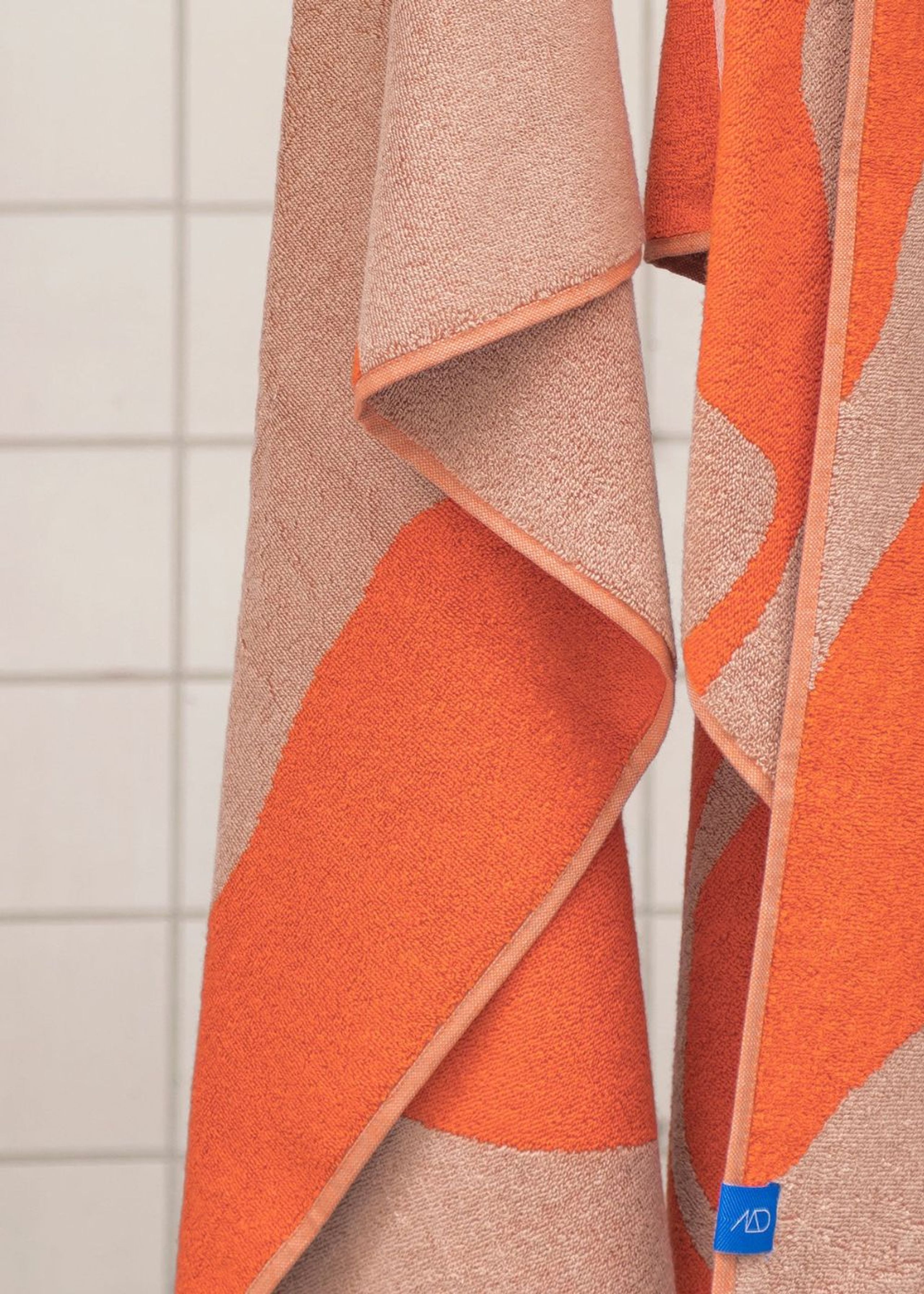 Mette Ditmer - Badehåndklæde - NOVA ARTE Towel - 2-Pack - Latte / Orange