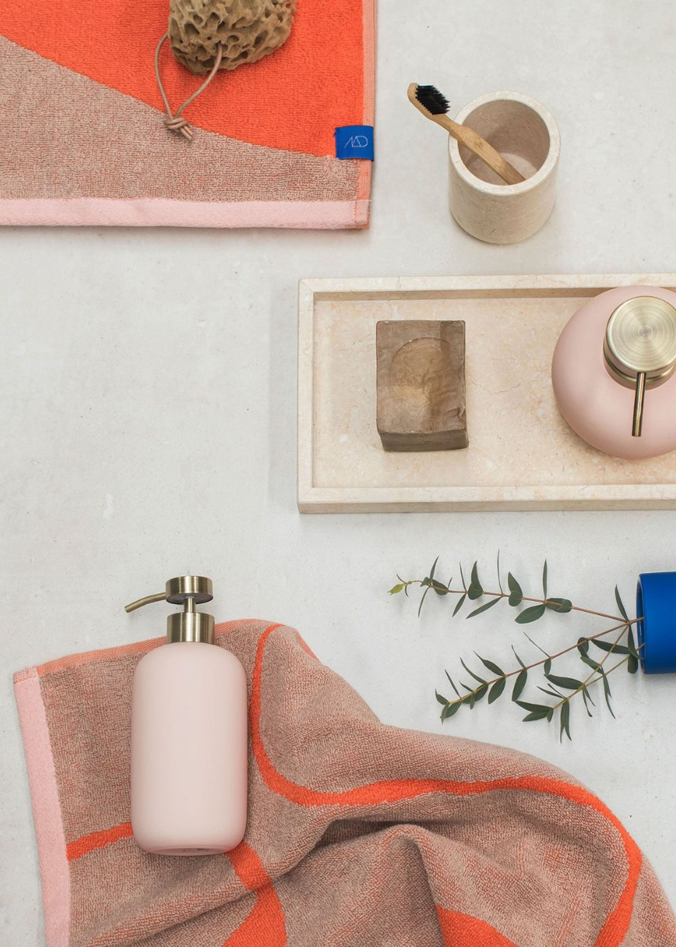 Mette Ditmer - Asciugamano - NOVA ARTE Towel - 2-Pack - Latte / Orange