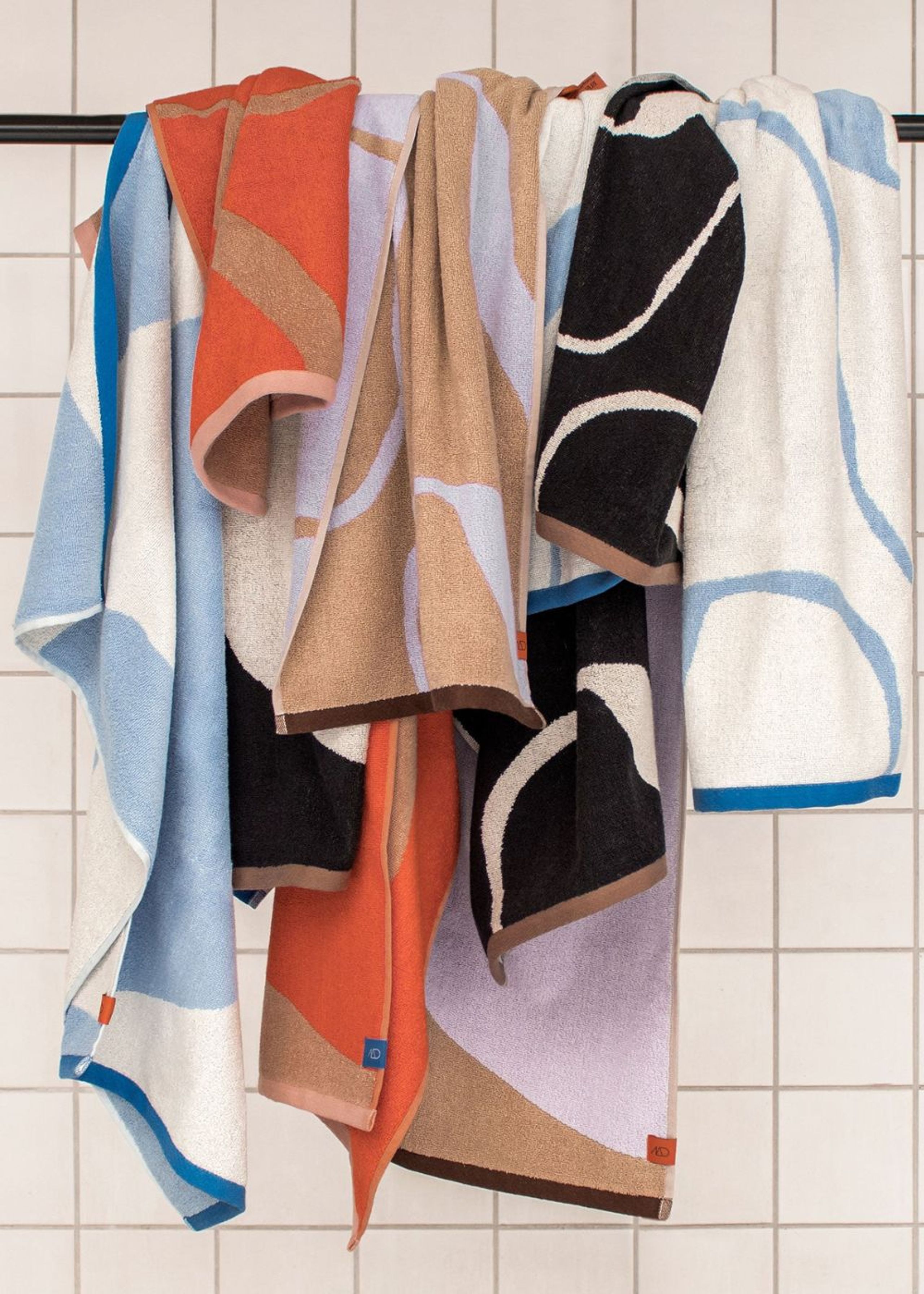 Mette Ditmer - Asciugamano - NOVA ARTE Towel - 2-Pack - Latte / Orange