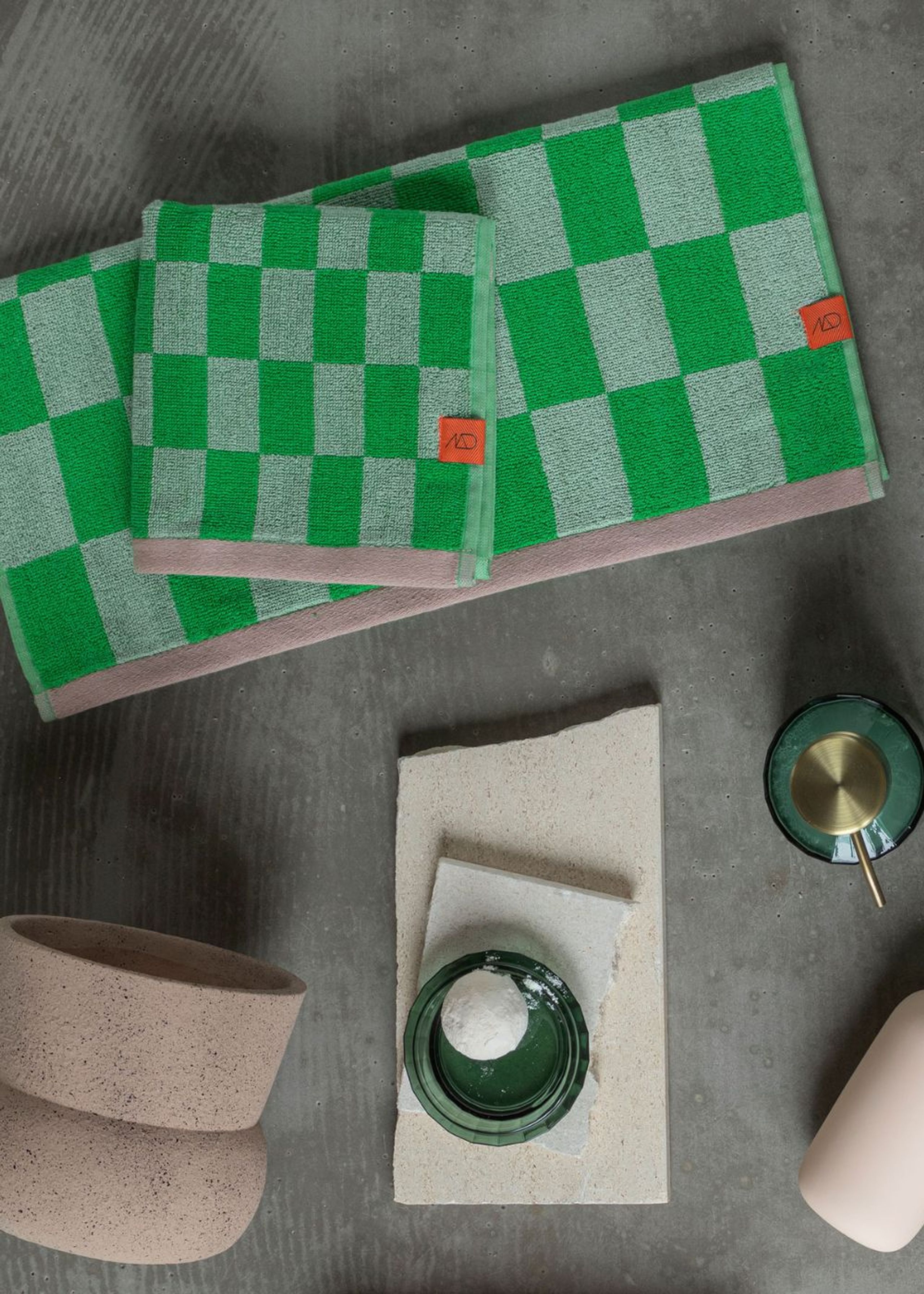 Mette Ditmer - Håndklæde - RETRO Hand Towel - Light green