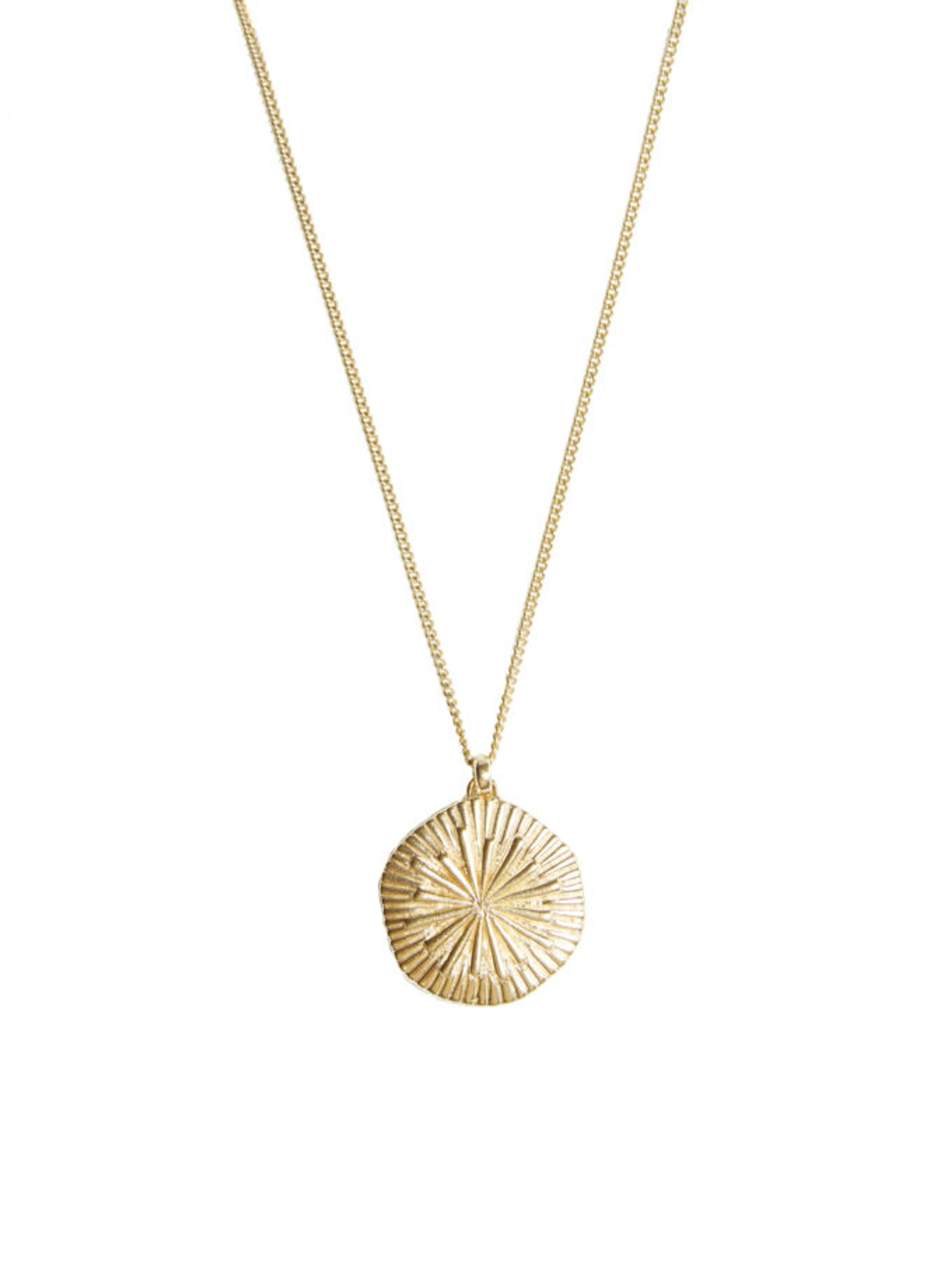Mimi Et Toi Jewelry - Halskette - Florentine Necklace - Gold Pleated Brass