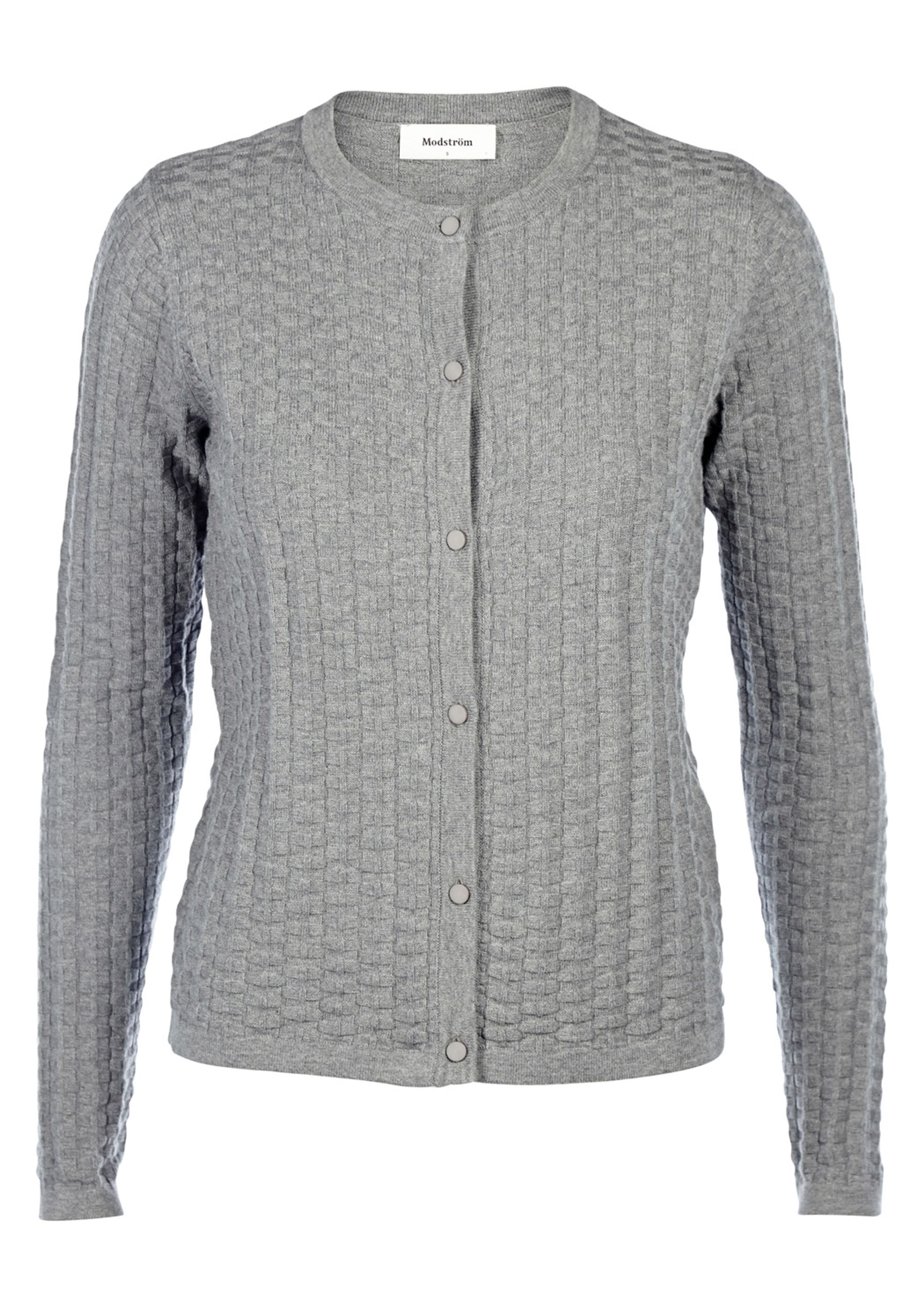 Modström - Cardigan - Nadia Cardigan - Light Grey Melange