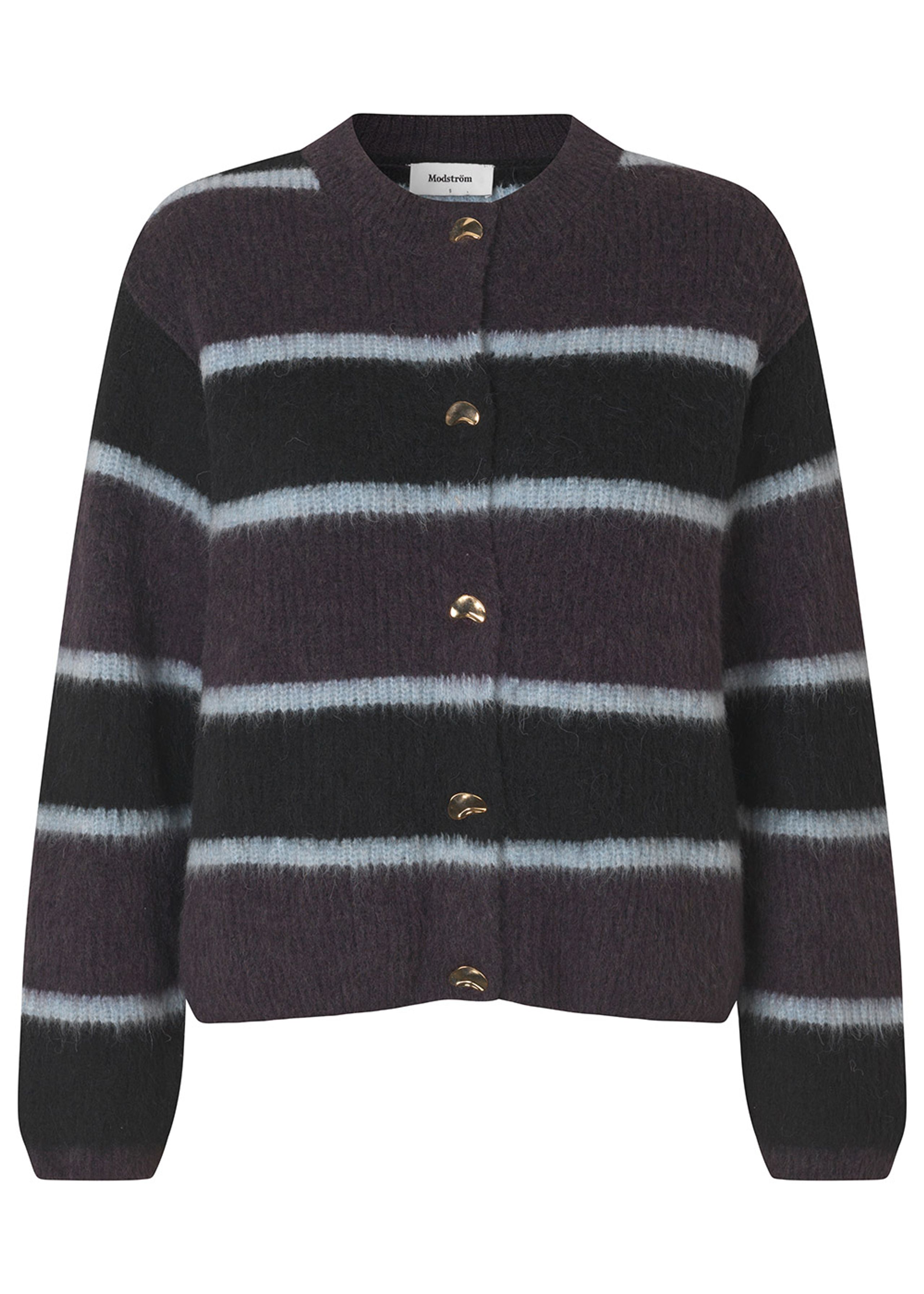 Modström - Knit - Rafaelmd Stripe Cardigan - Winter stripe
