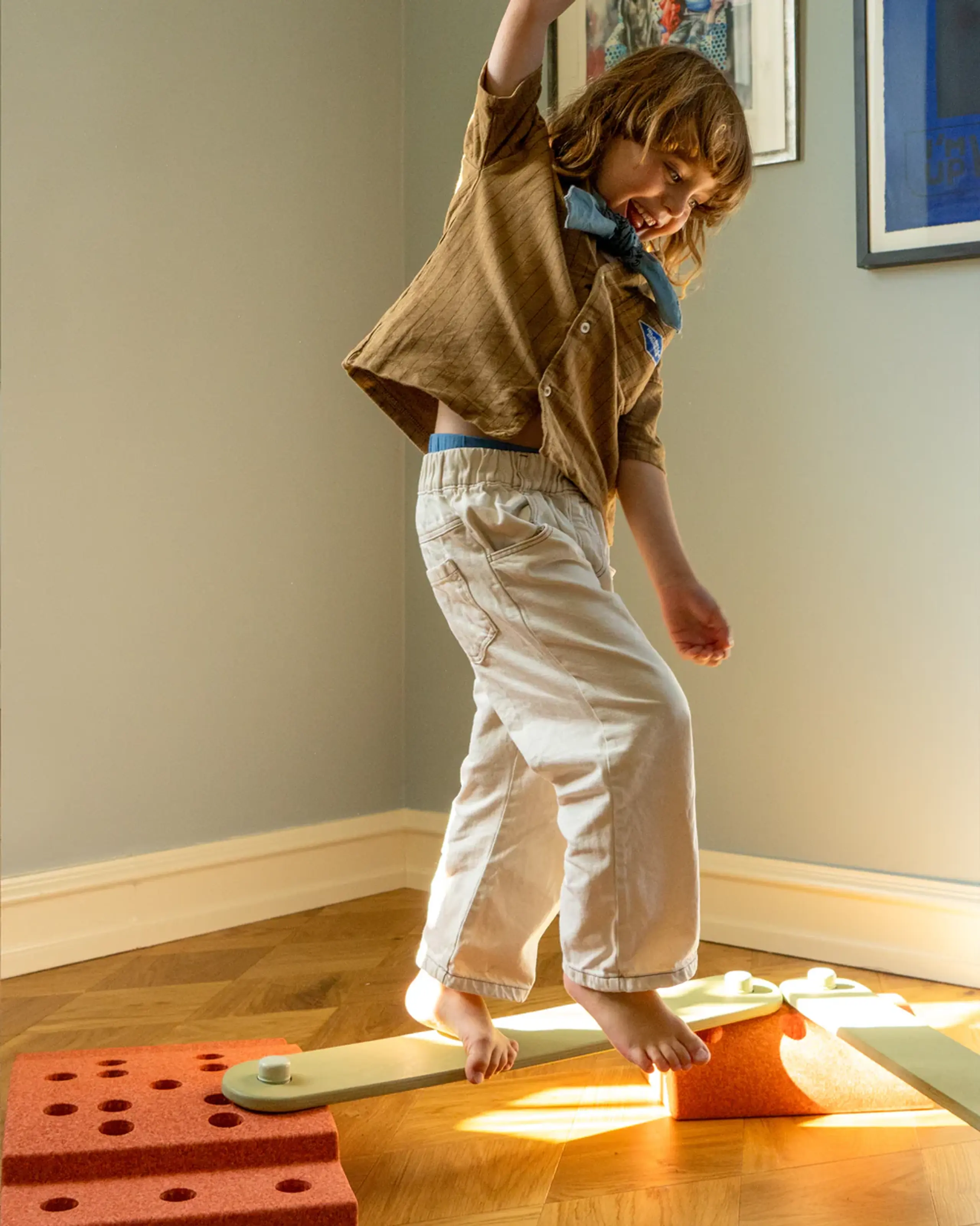 MODU - Zabawki - 2x Balance Beams - Dusty Green