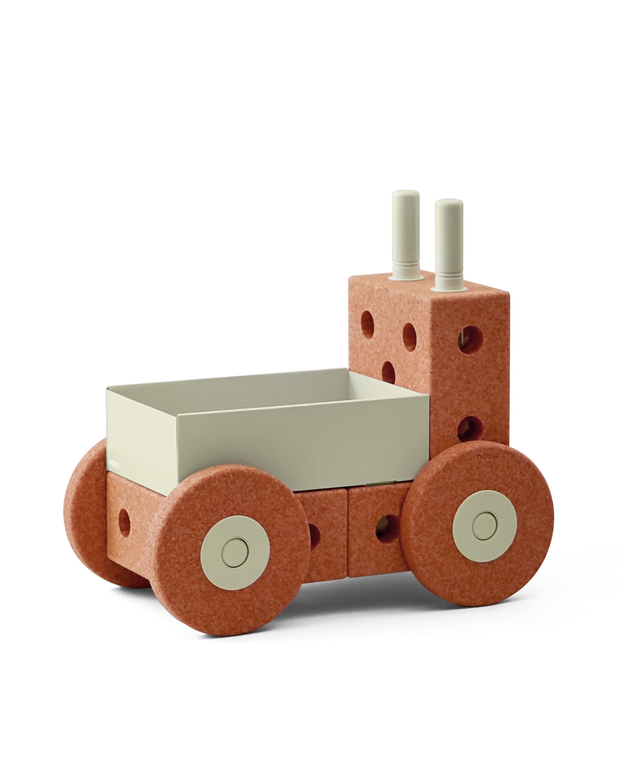 MODU - Legetøj - 3-in-1 Baby Walker - Burnt Orange / Dusty Green