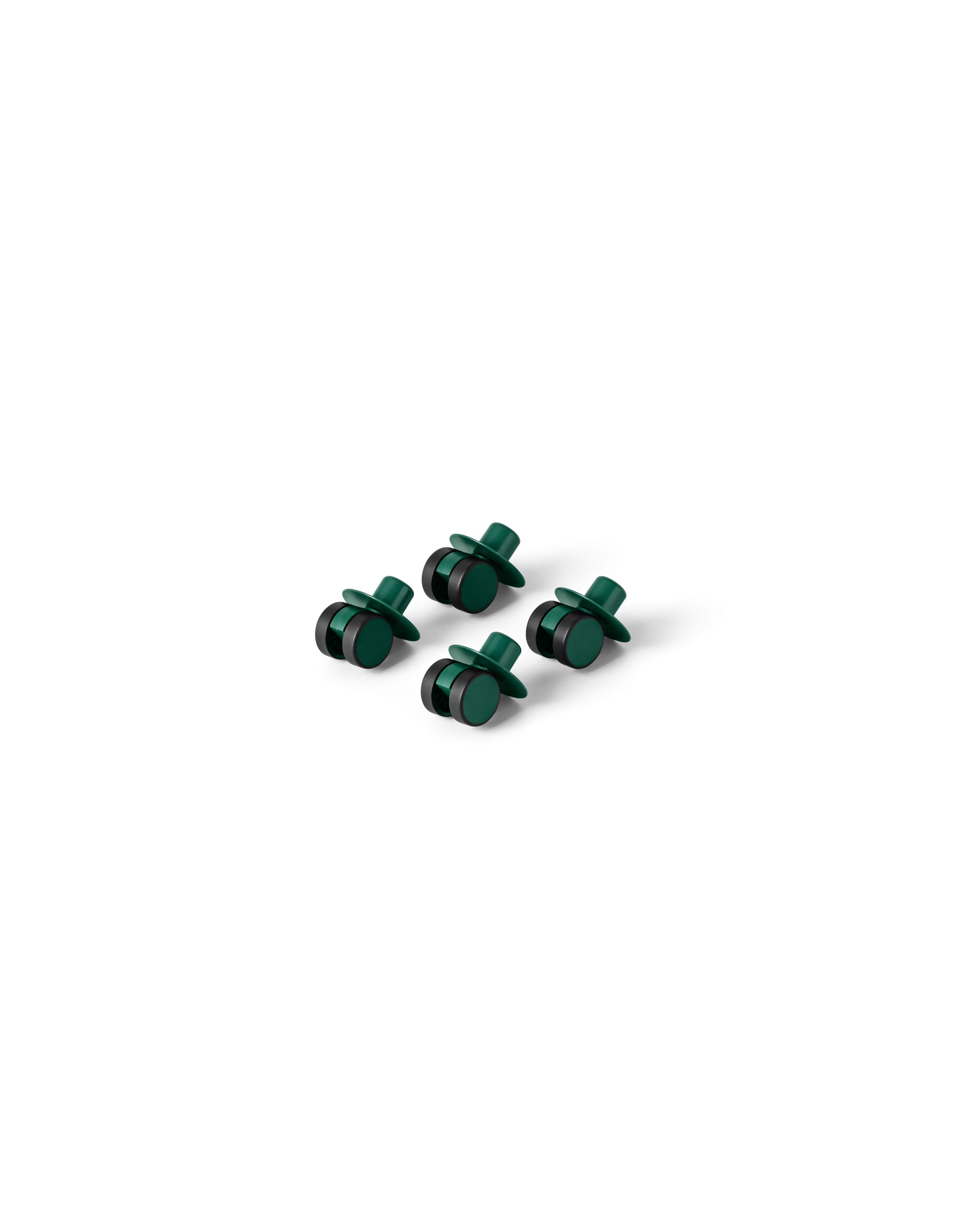 MODU - Spielzeug - 4x Swirly Wheels - Forest Green
