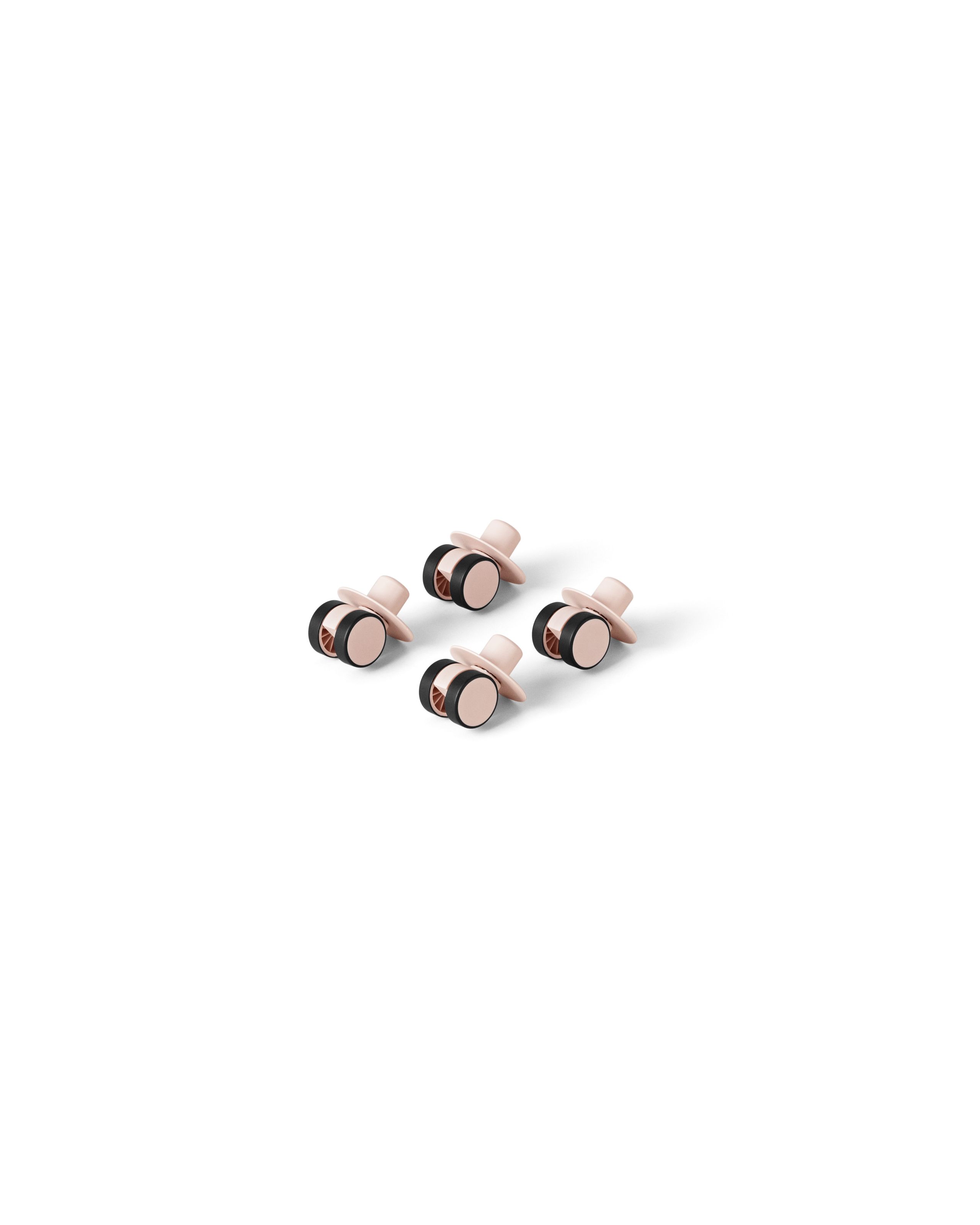 MODU - Spielzeug - 4x Swirly Wheels - Soft Rose