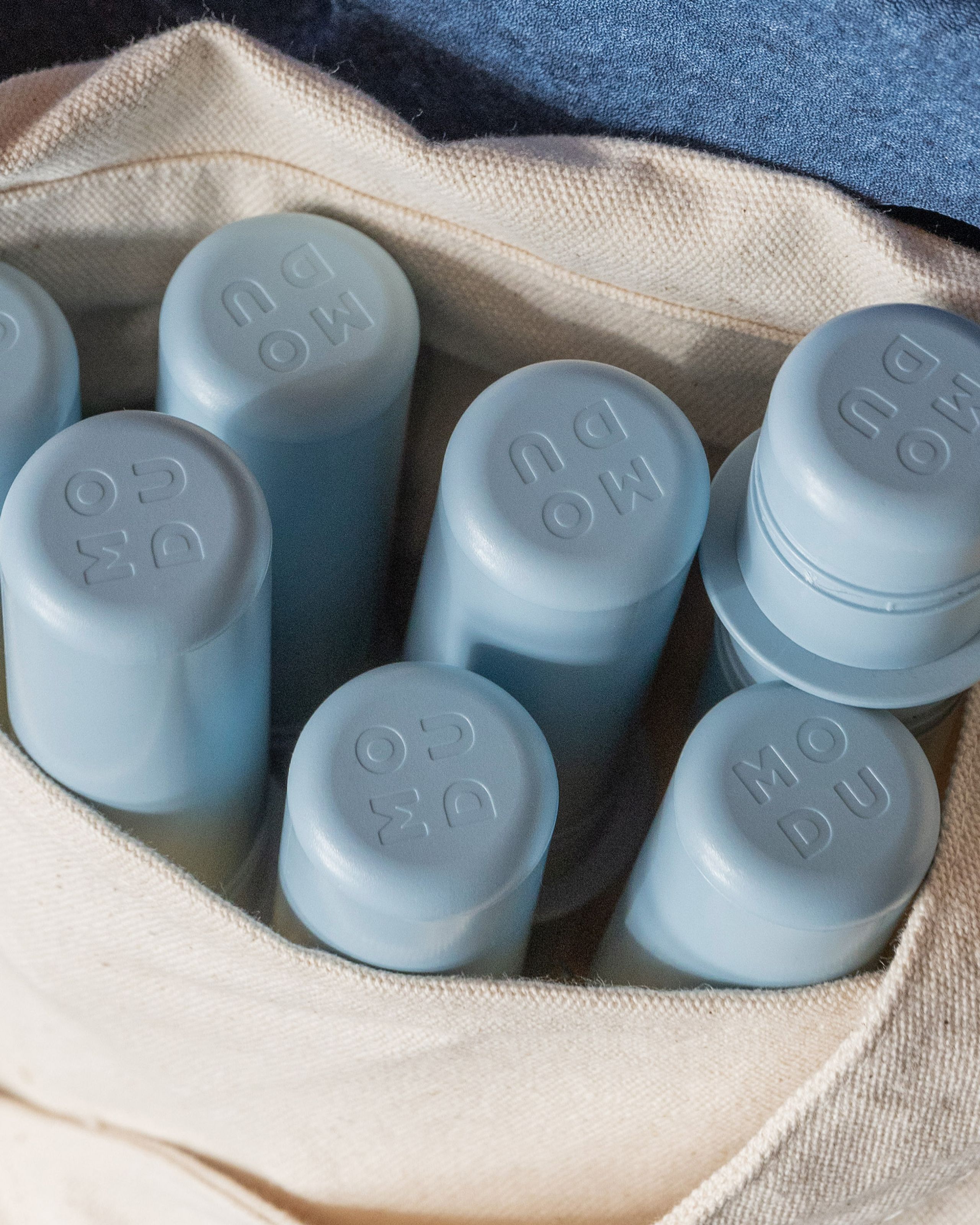 MODU - Spielzeug - 8x Connector Pegs - Sky Blue