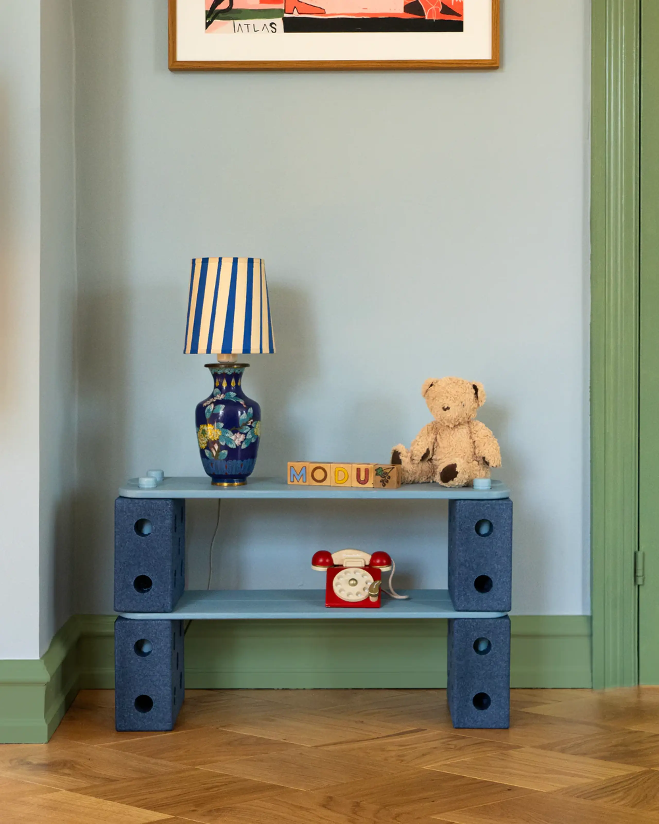 MODU - Legetøj - Balancebane - Deep Blue / Sky Blue