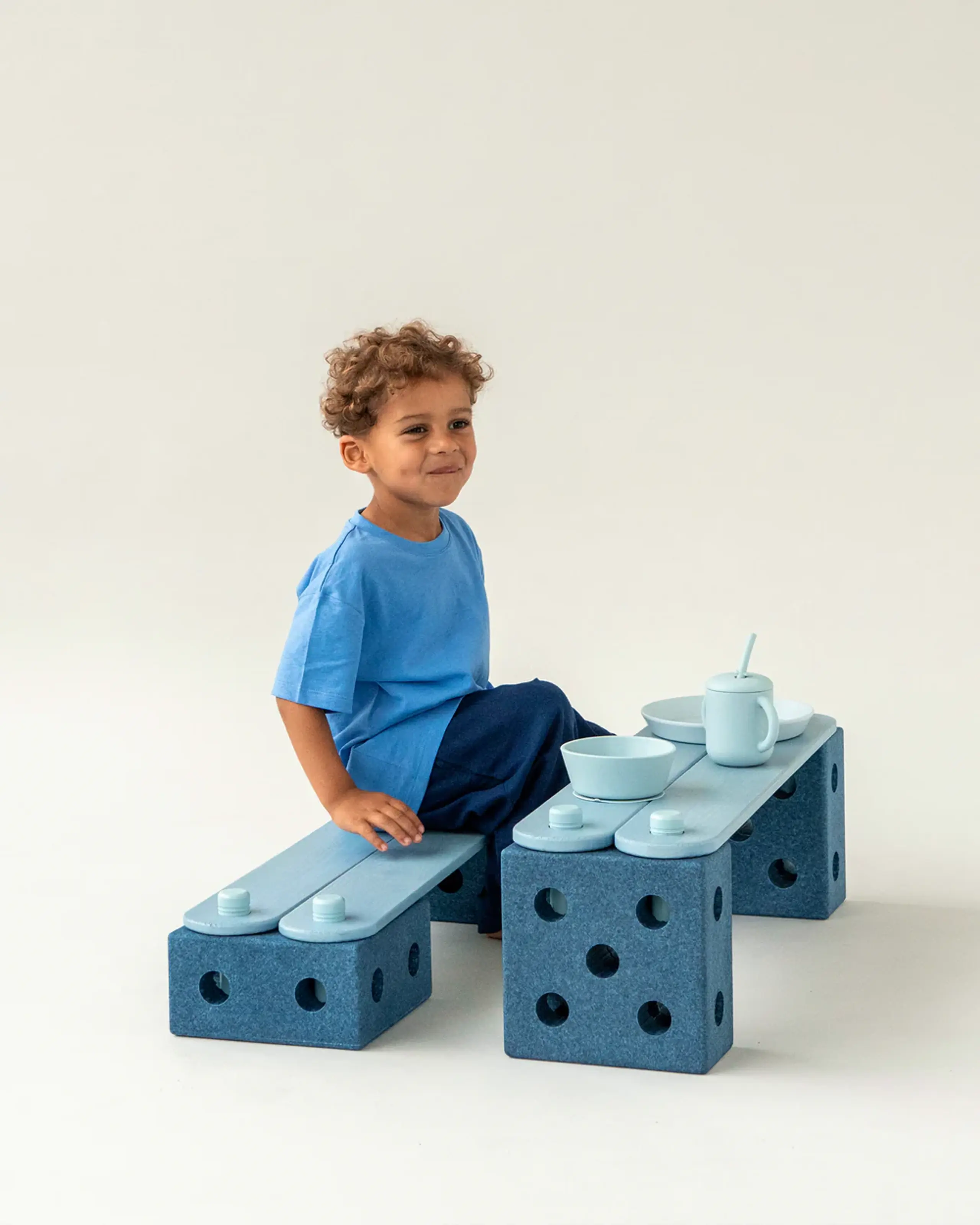 MODU - Legetøj - Balancebane - Deep Blue / Sky Blue