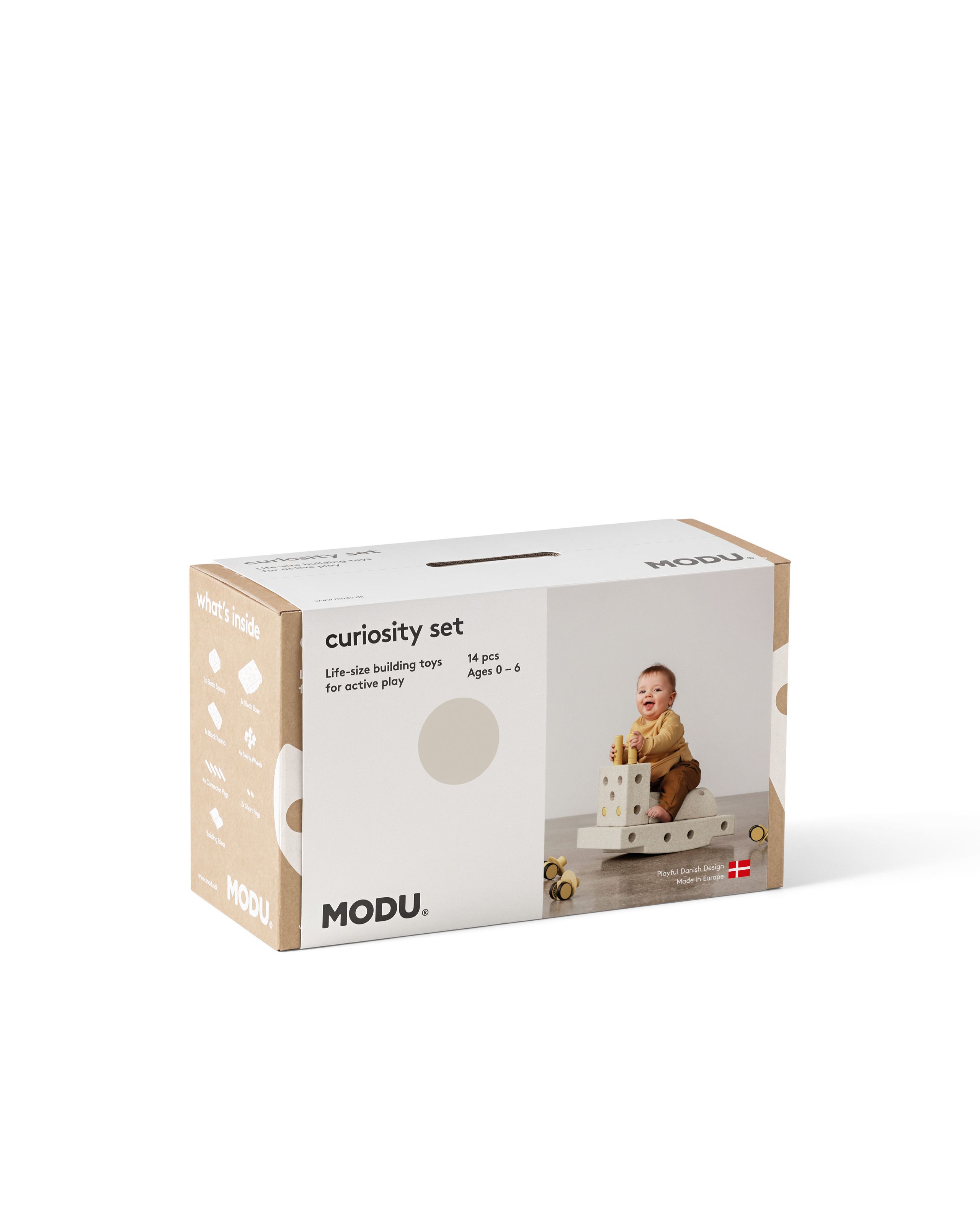 MODU - Spielzeug - Curiosity Set - Sand Grey / Honey Yellow