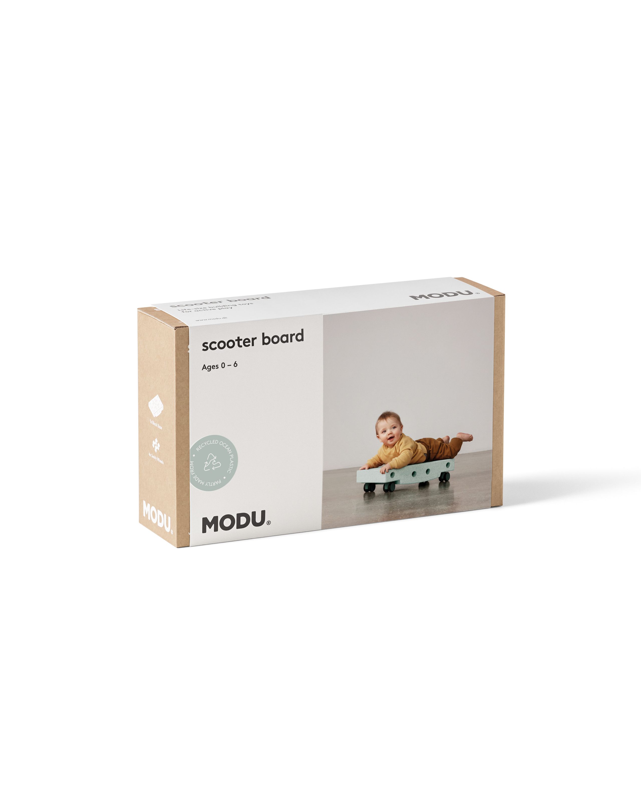 MODU - Toys - Scooter Board - Ocean Mint / Forest Green