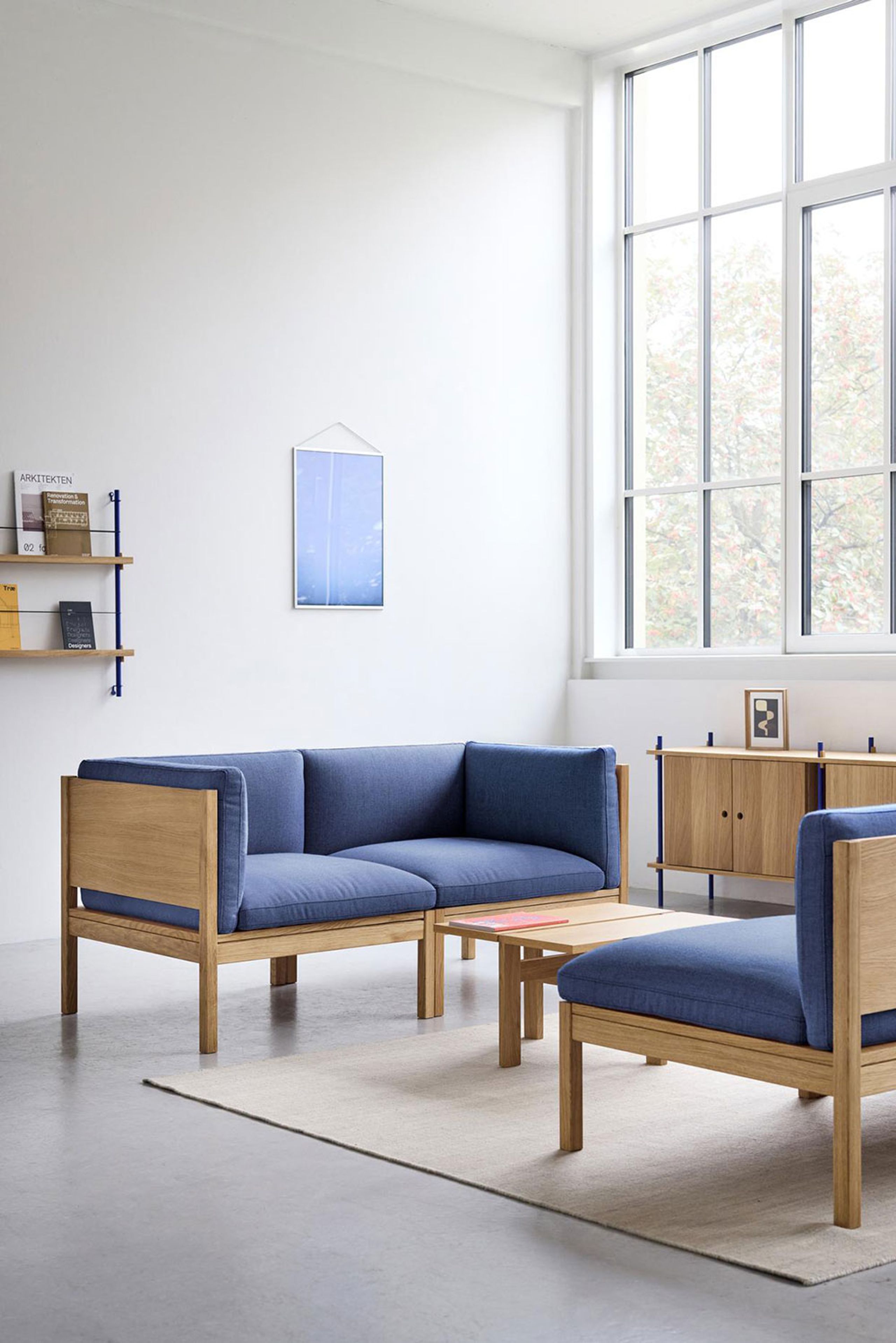 MOEBE - Daybed - 2 Seater Daybed - The MOEBE Modular Sofa - Field 733 / Oak